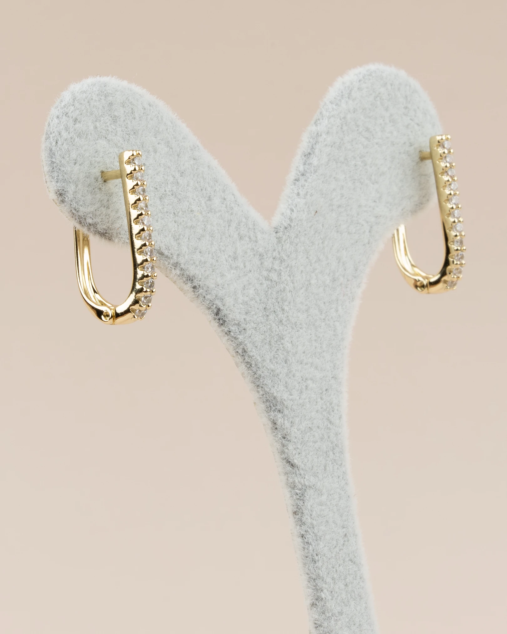 Serenelle Gömme Zirkon Taşlı İnce U Xuping Küpe