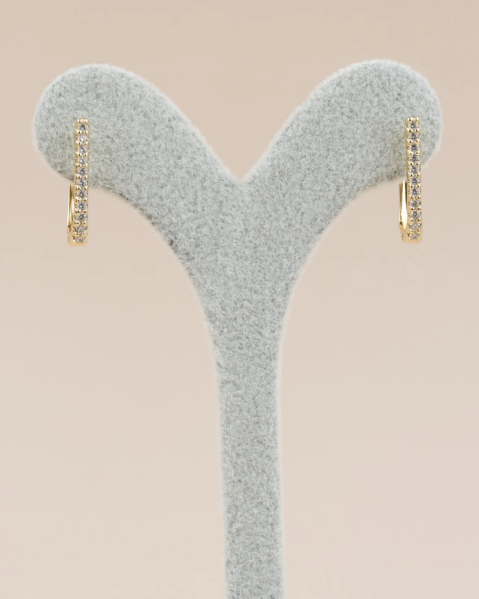 Serenelle Gömme Zirkon Taşlı İnce U Xuping Küpe