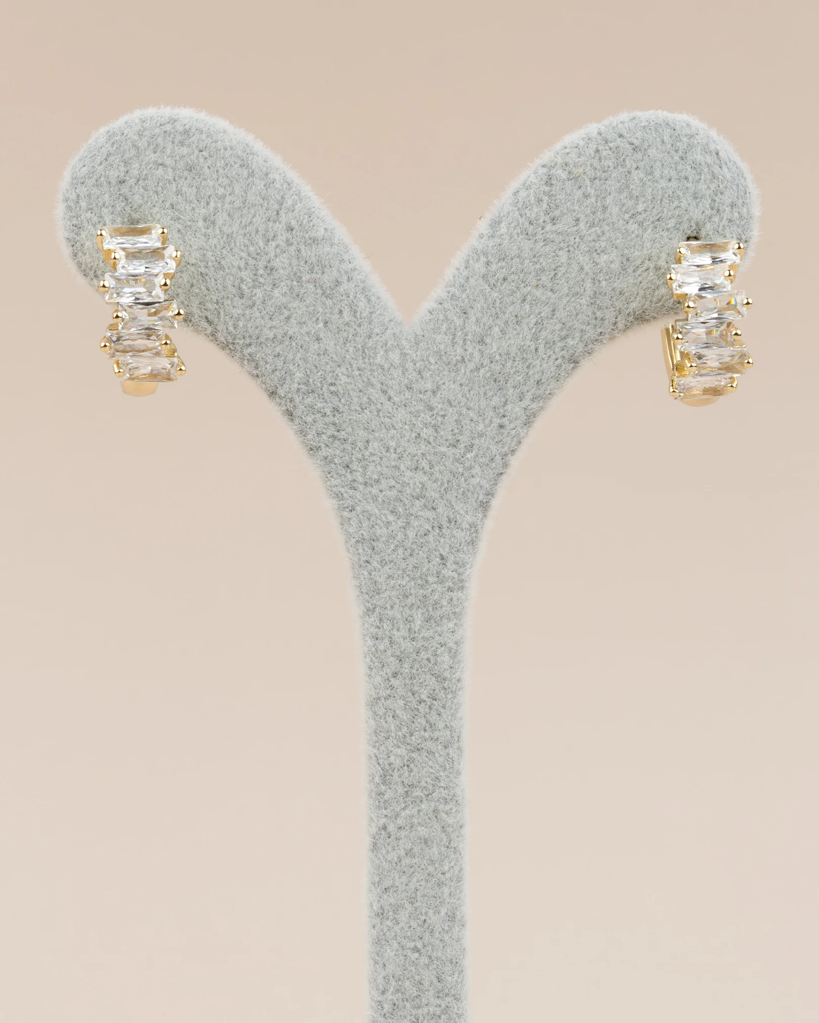 Zyra Baget Taşlı Halka Xuping Küpe