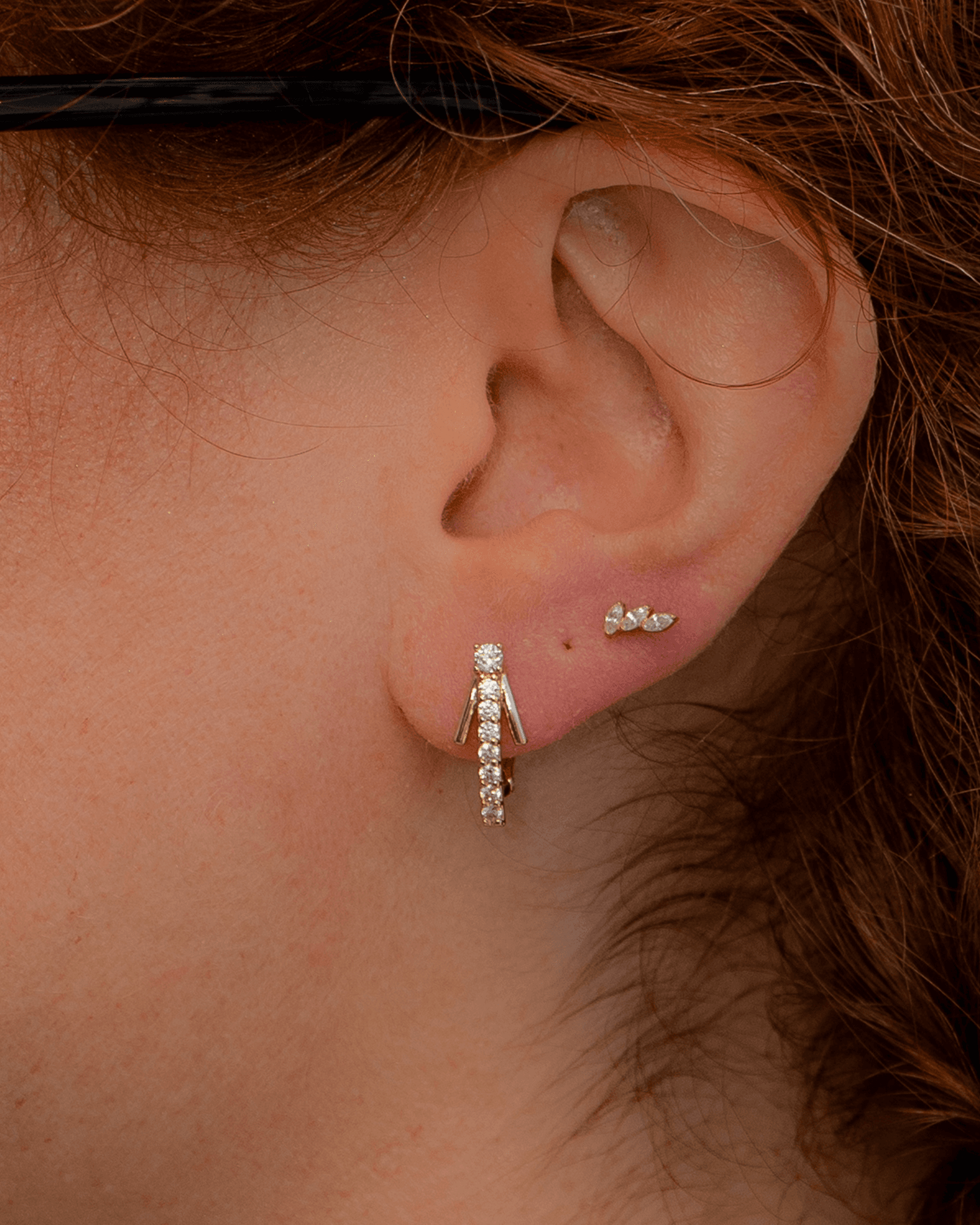 Avelora 14K Xuping Minimal Çelik Küpe