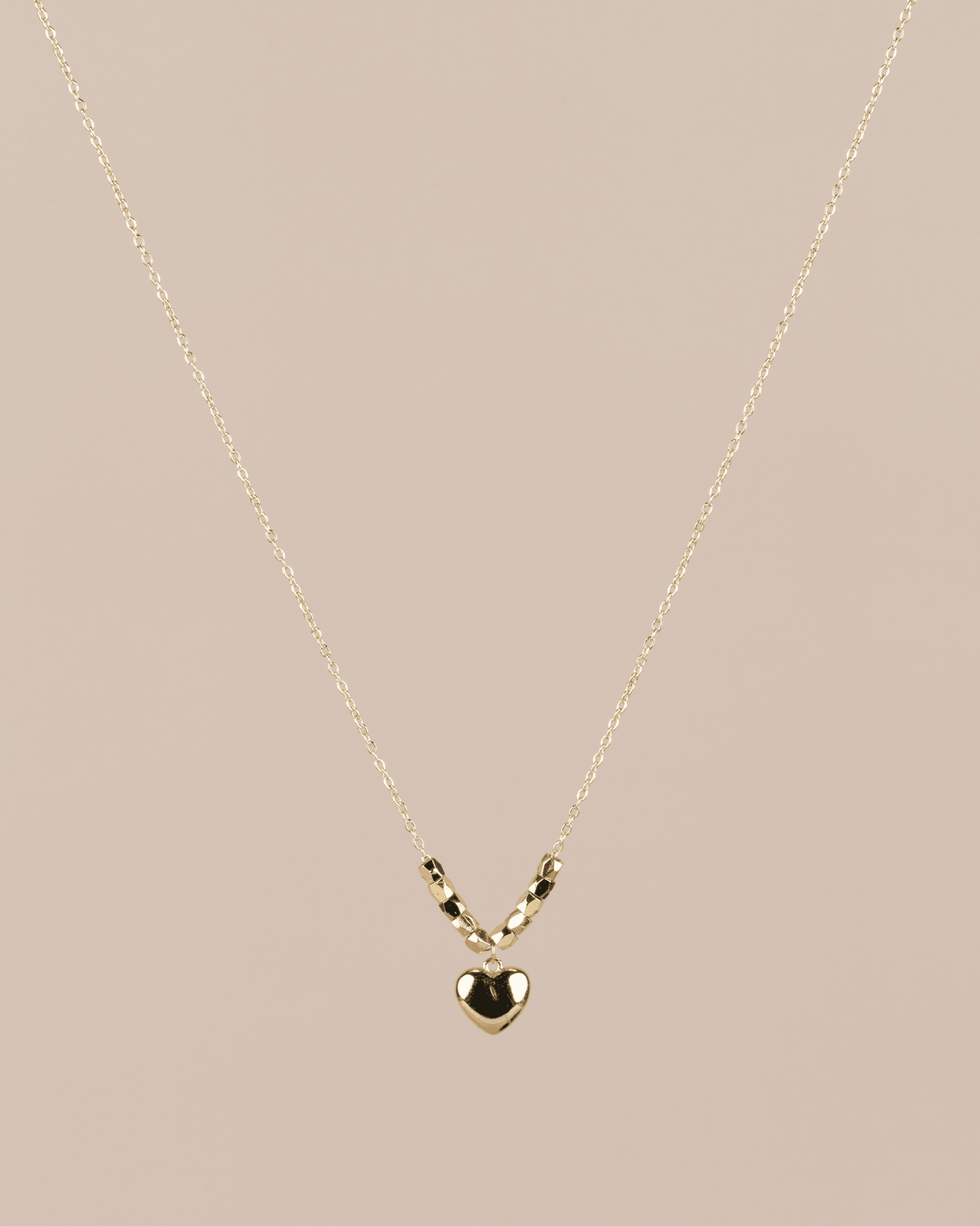 Alyn Minimal Bombe Kalpli Çelik Kolye - Gold