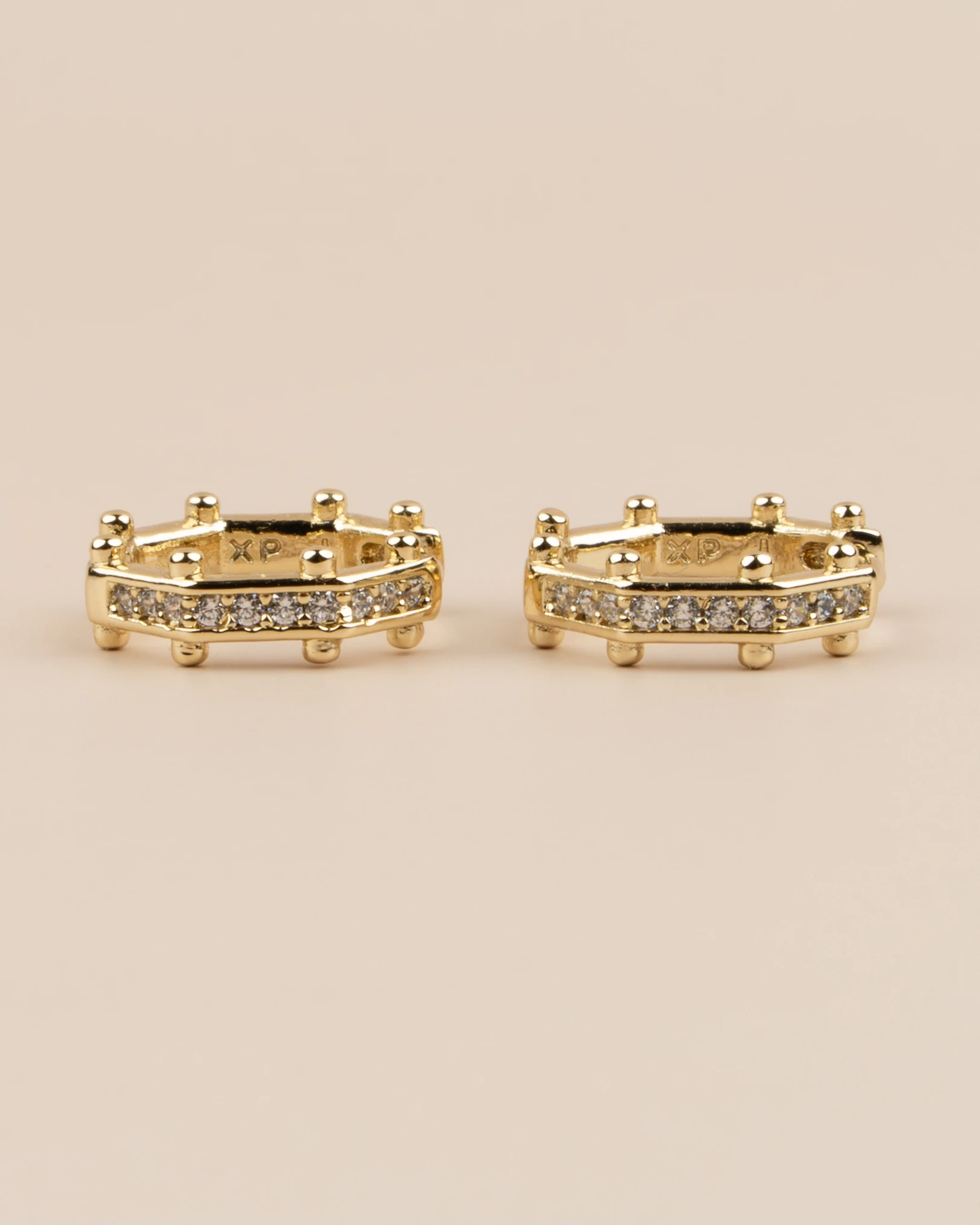 Octavia Minimal Sekizgen Halka Xuping Küpe