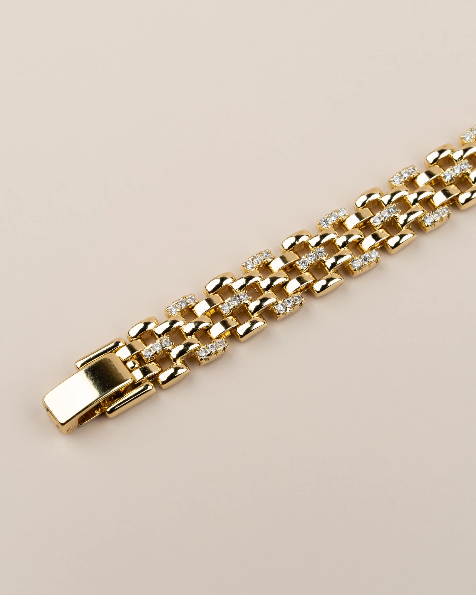 Lumia Gömme Zirkon Taşlı Hasır Kordon 14K Xuping Bileklik