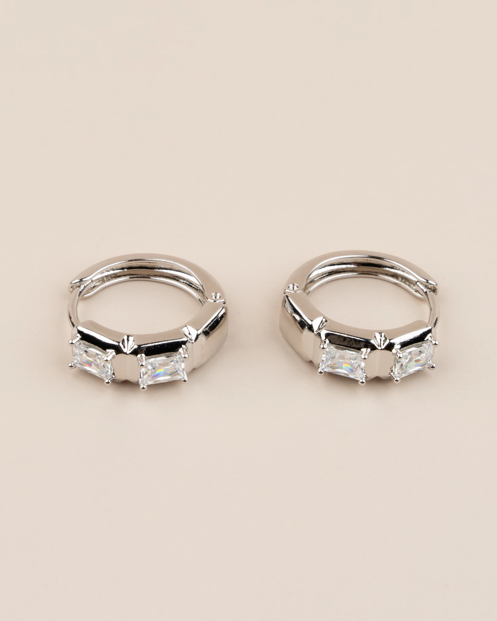 Duvera Zirkon Taşlı Halka Xuping Küpe