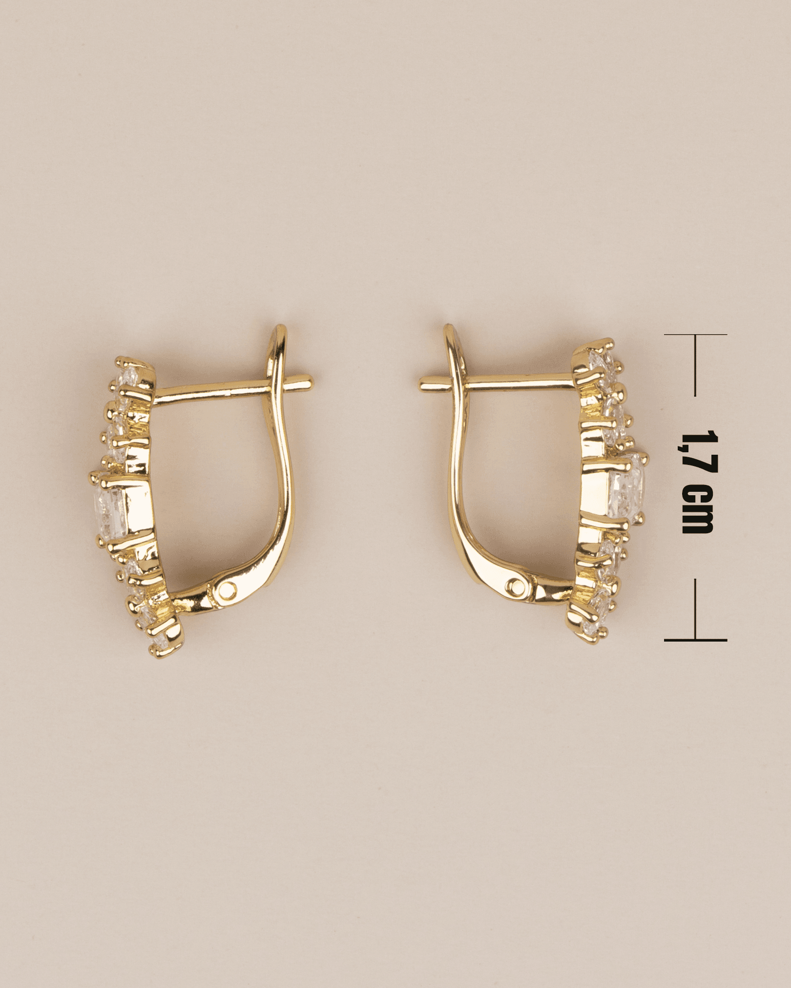 Floranzia Zirkon Taşlı Çiçekli 14K Xuping Küpe