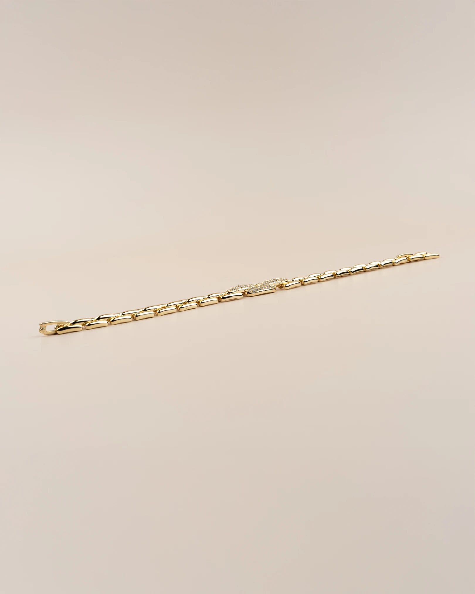 Arvella Link Gömme Zirkon Taşlı Taşlı 14K Xuping Bileklik