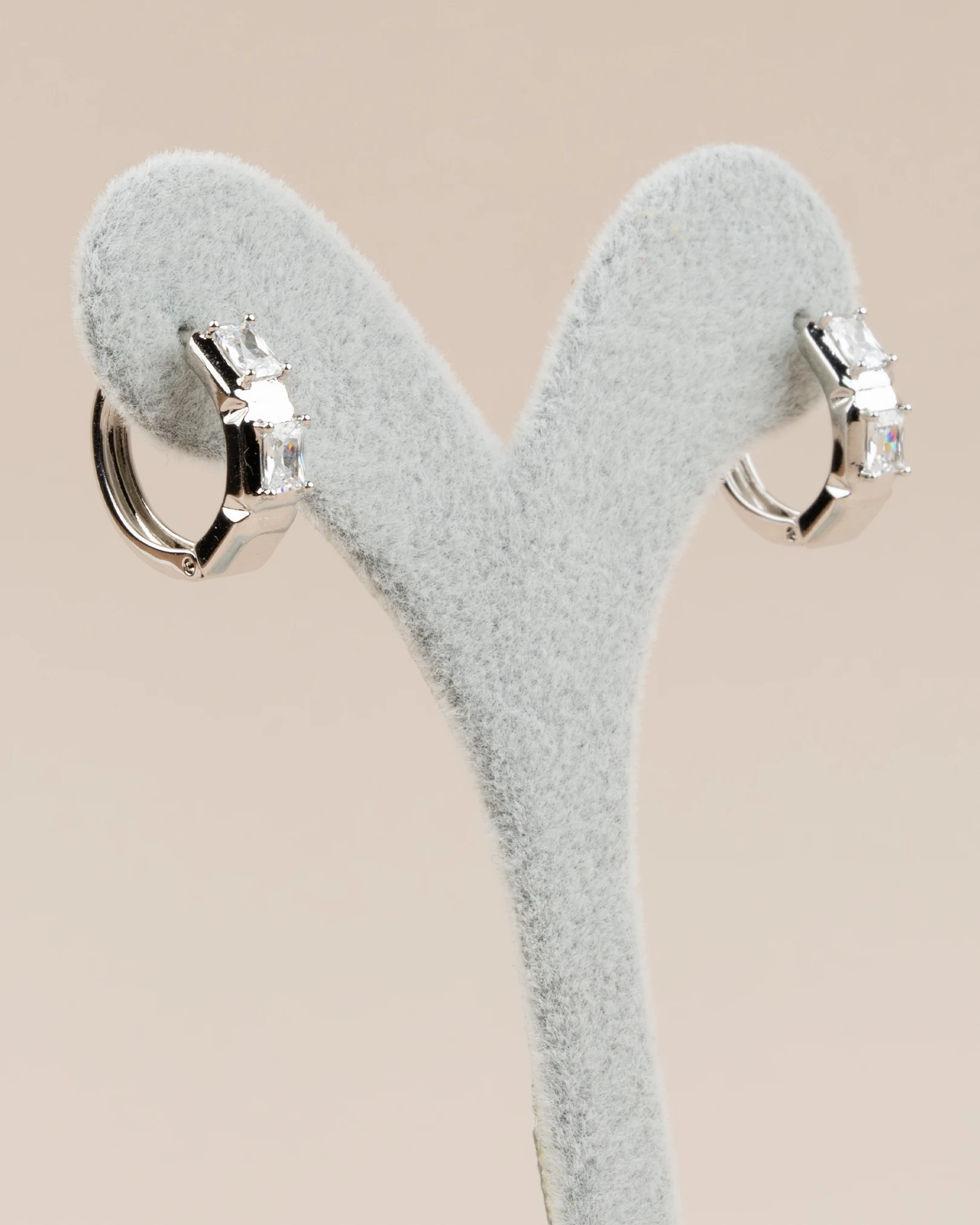 Duvera Zirkon Taşlı Halka Xuping Küpe