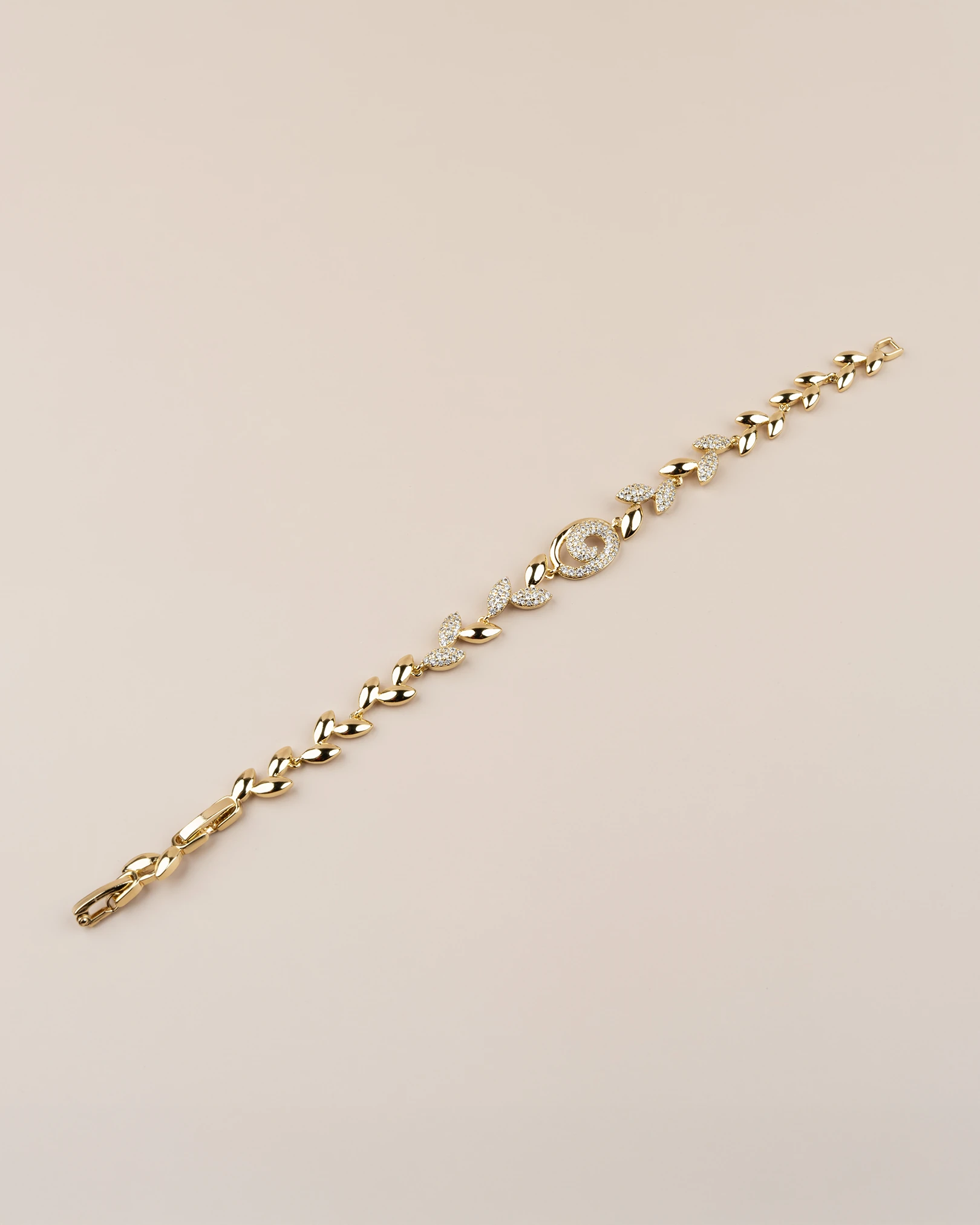 Serevia Gömme Zirkon Taşlı Başak Model 14K Xuping Bileklik