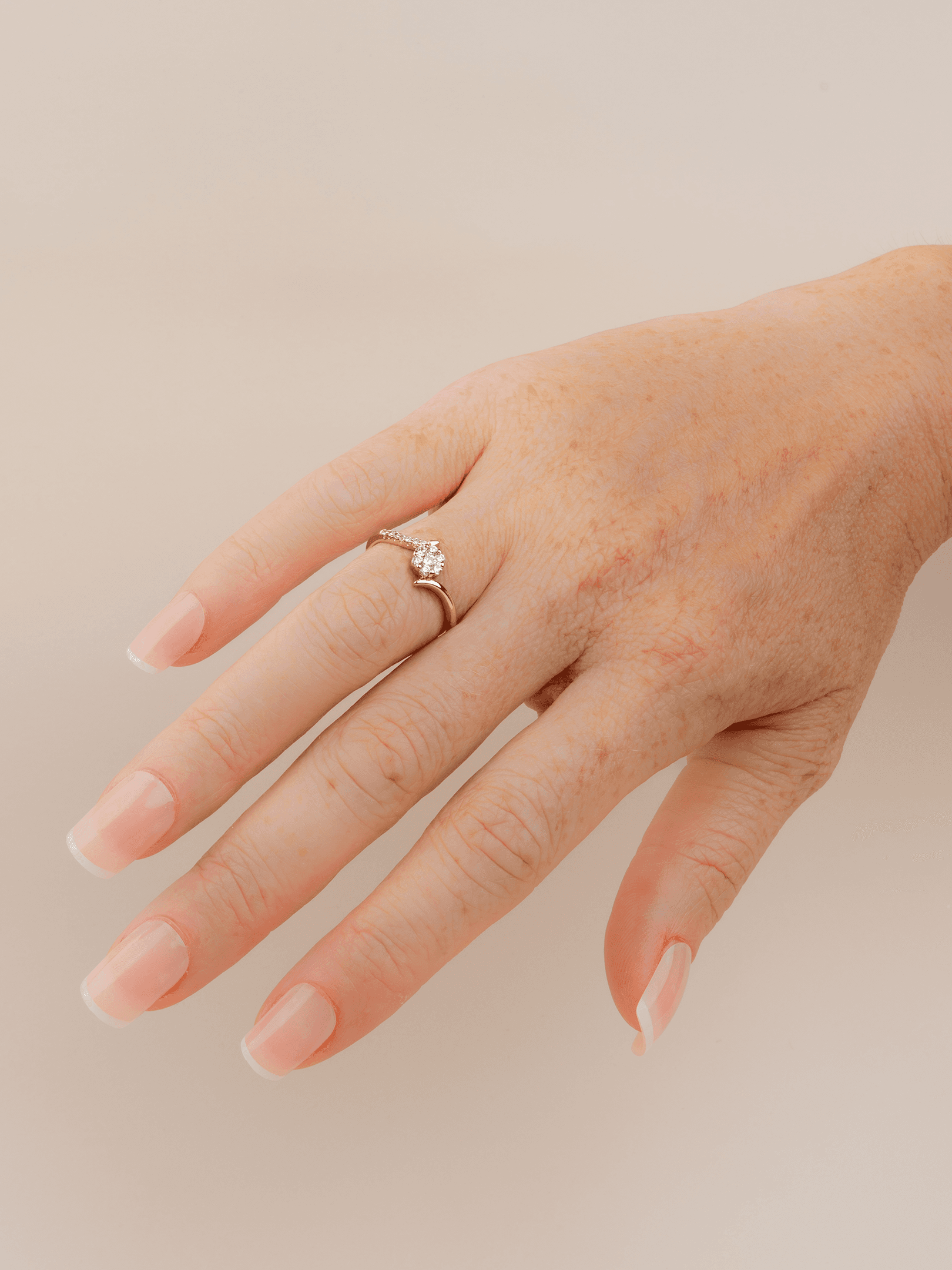 Fioréline Zirkon Çiçekli 14K Xuping Yüzük