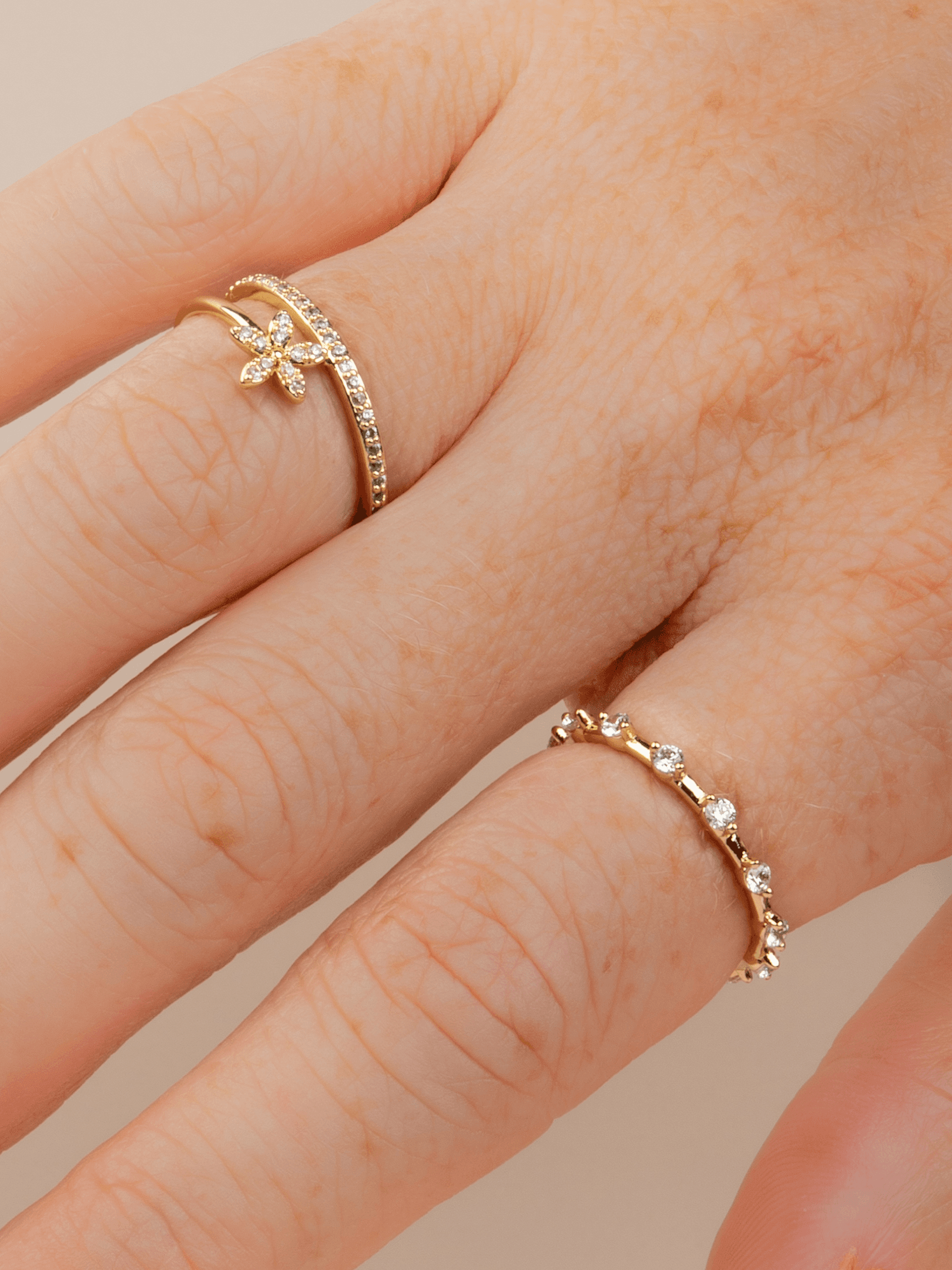 Minorelle İnce Minimal Tam Tur 14K Xuping Yüzük