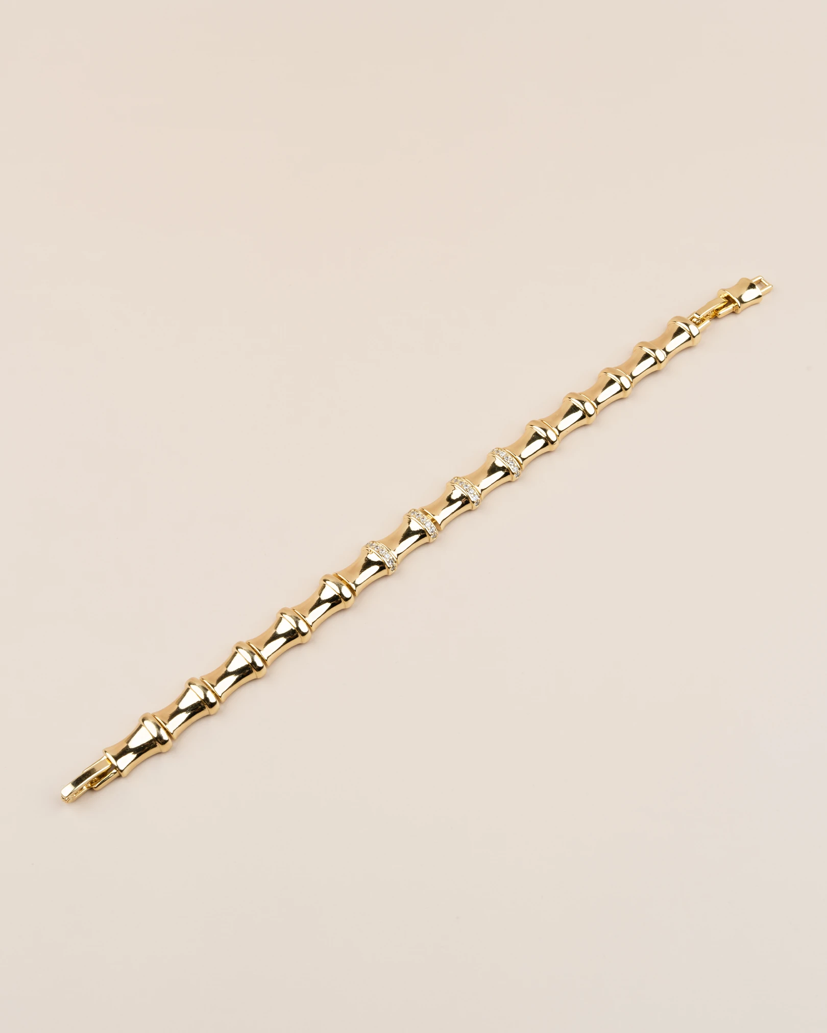 Elion Kemik Model Zirkon Taşlı 14K Xuping Bileklik