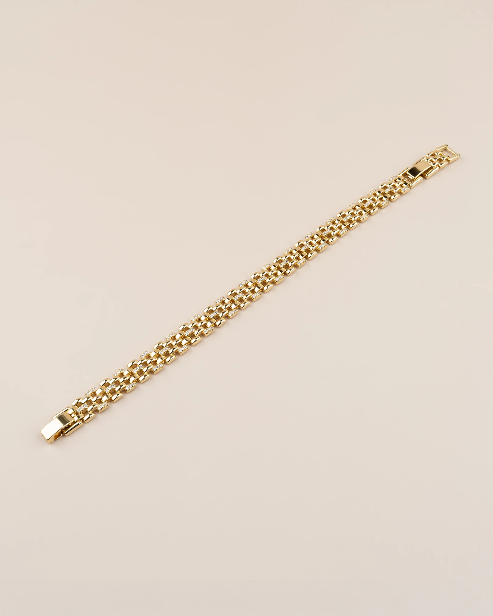 Lumia Gömme Zirkon Taşlı Hasır Kordon 14K Xuping Bileklik