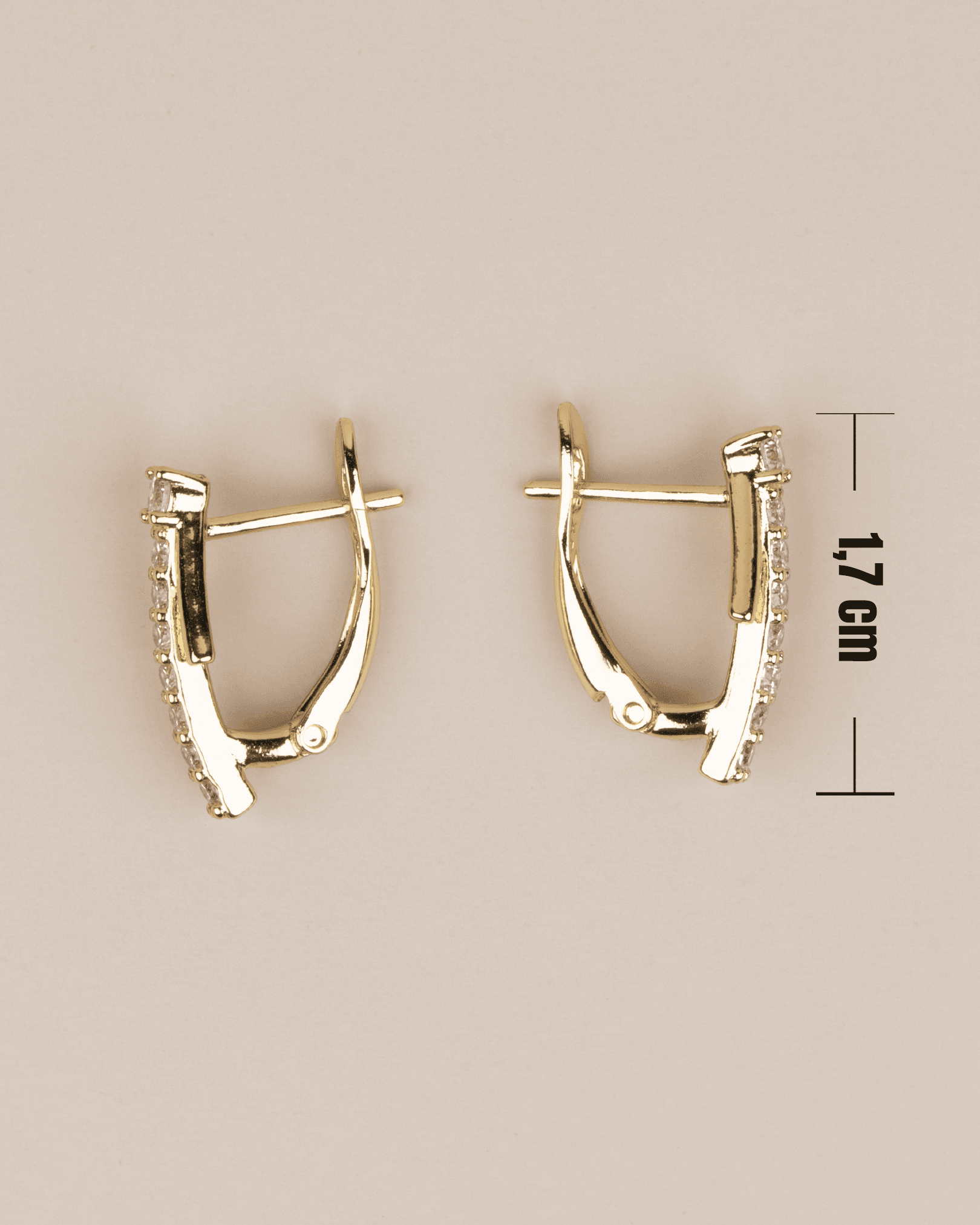 Avelora 14K Xuping Minimal Çelik Küpe