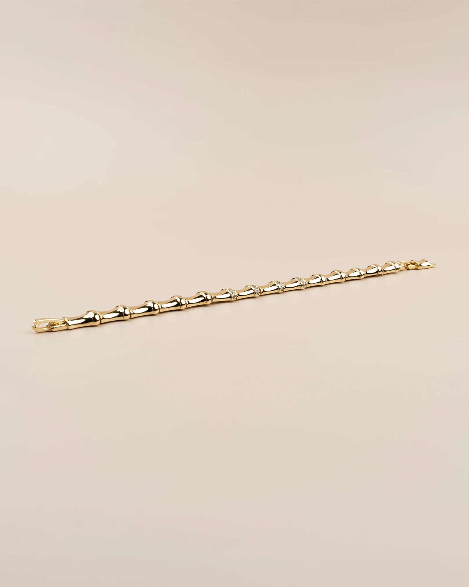 Elion Kemik Model Zirkon Taşlı 14K Xuping Bileklik