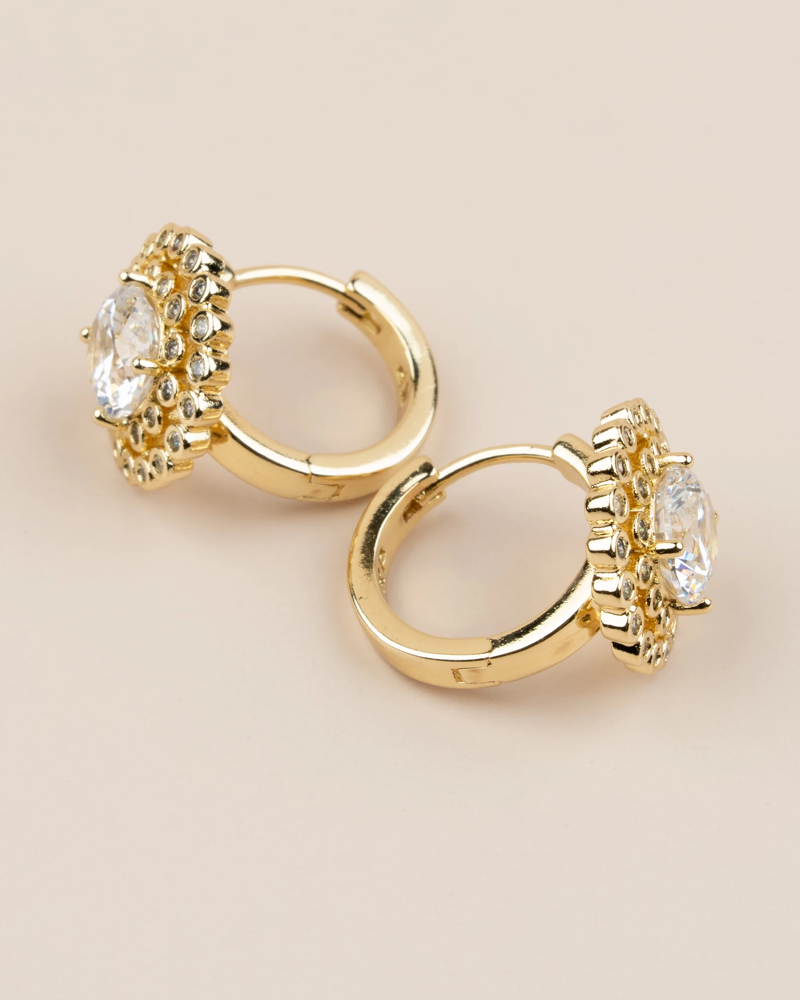 Marisella Yuvarlak Zirkon Taşlı Halka Xuping Küpe