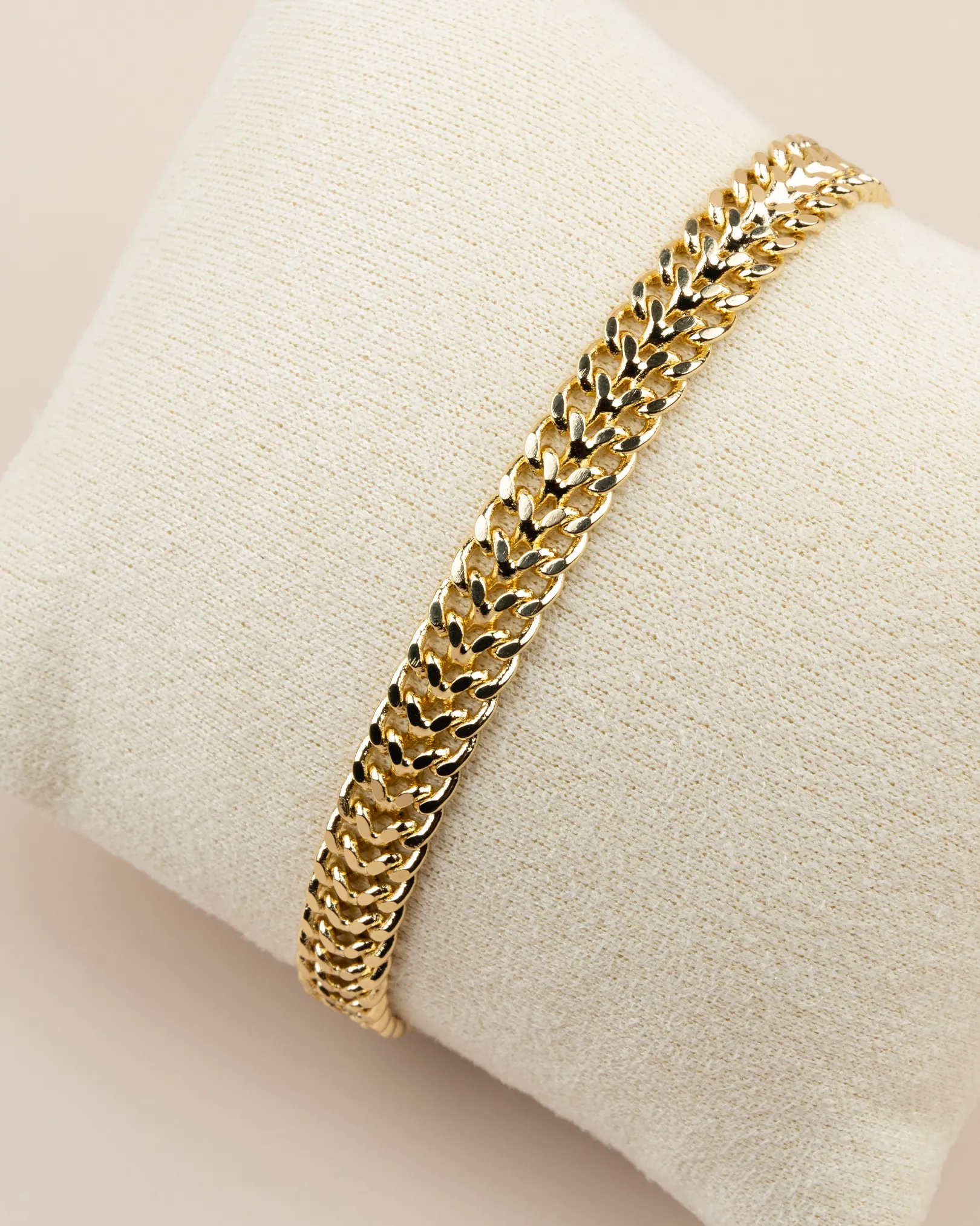 Arlissa Çift Sıra Hasır Örgü 14K Xuping Bileklik