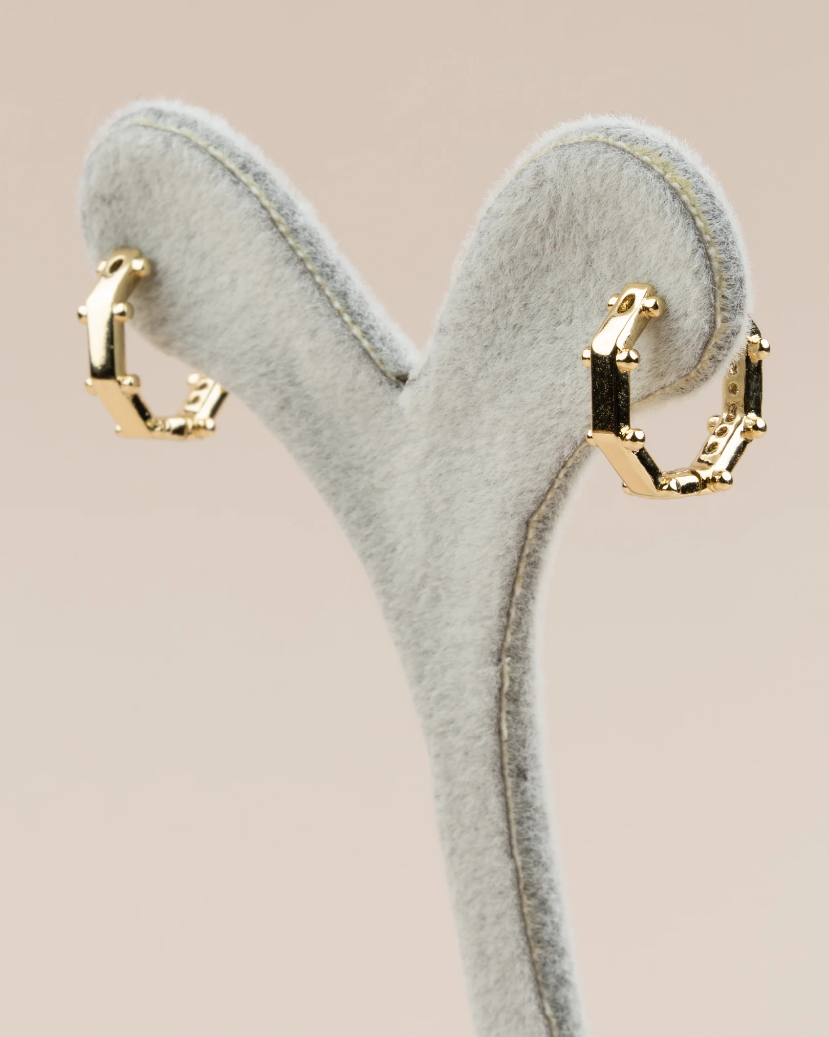 Octavia Minimal Sekizgen Halka Xuping Küpe