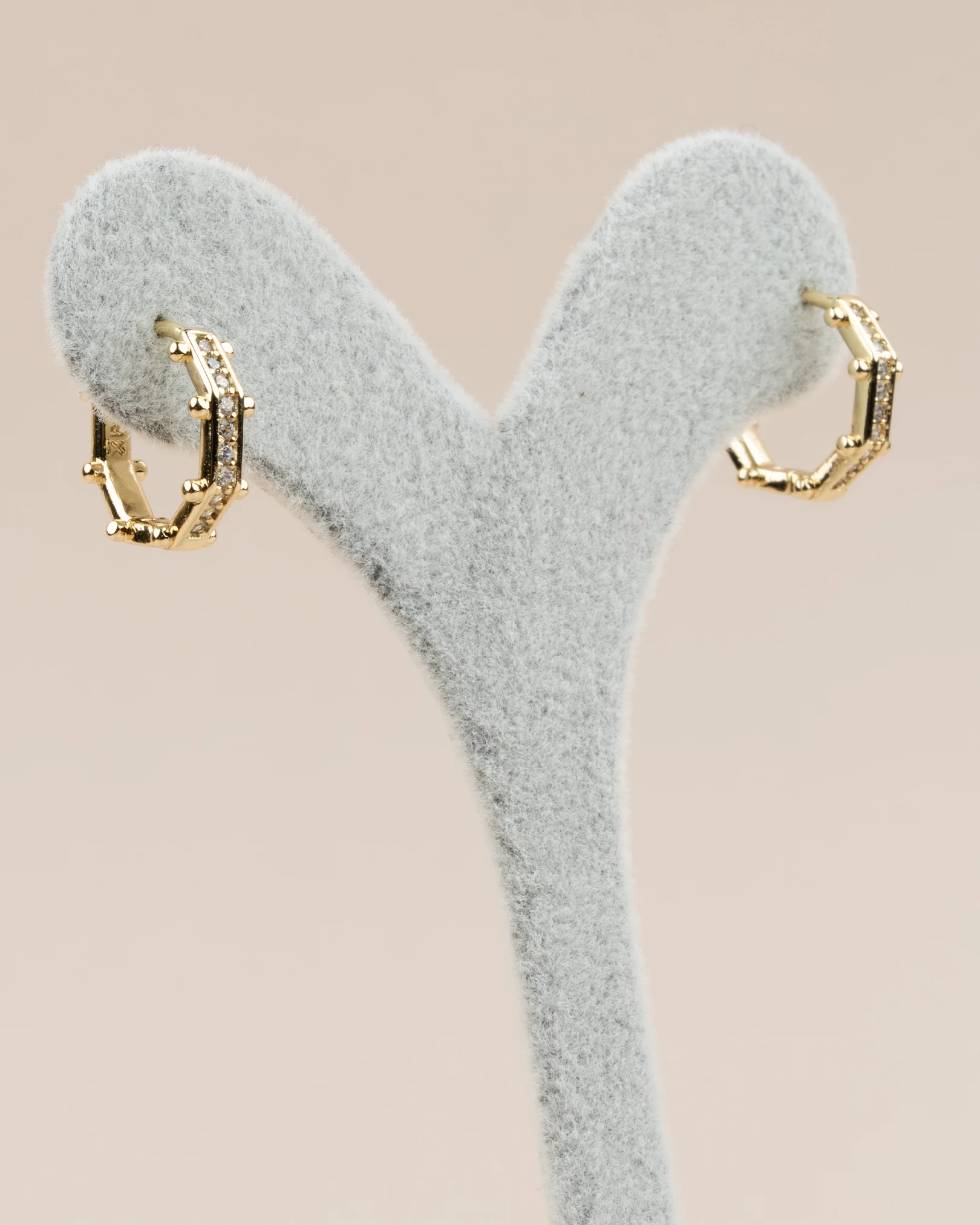 Octavia Minimal Sekizgen Halka Xuping Küpe