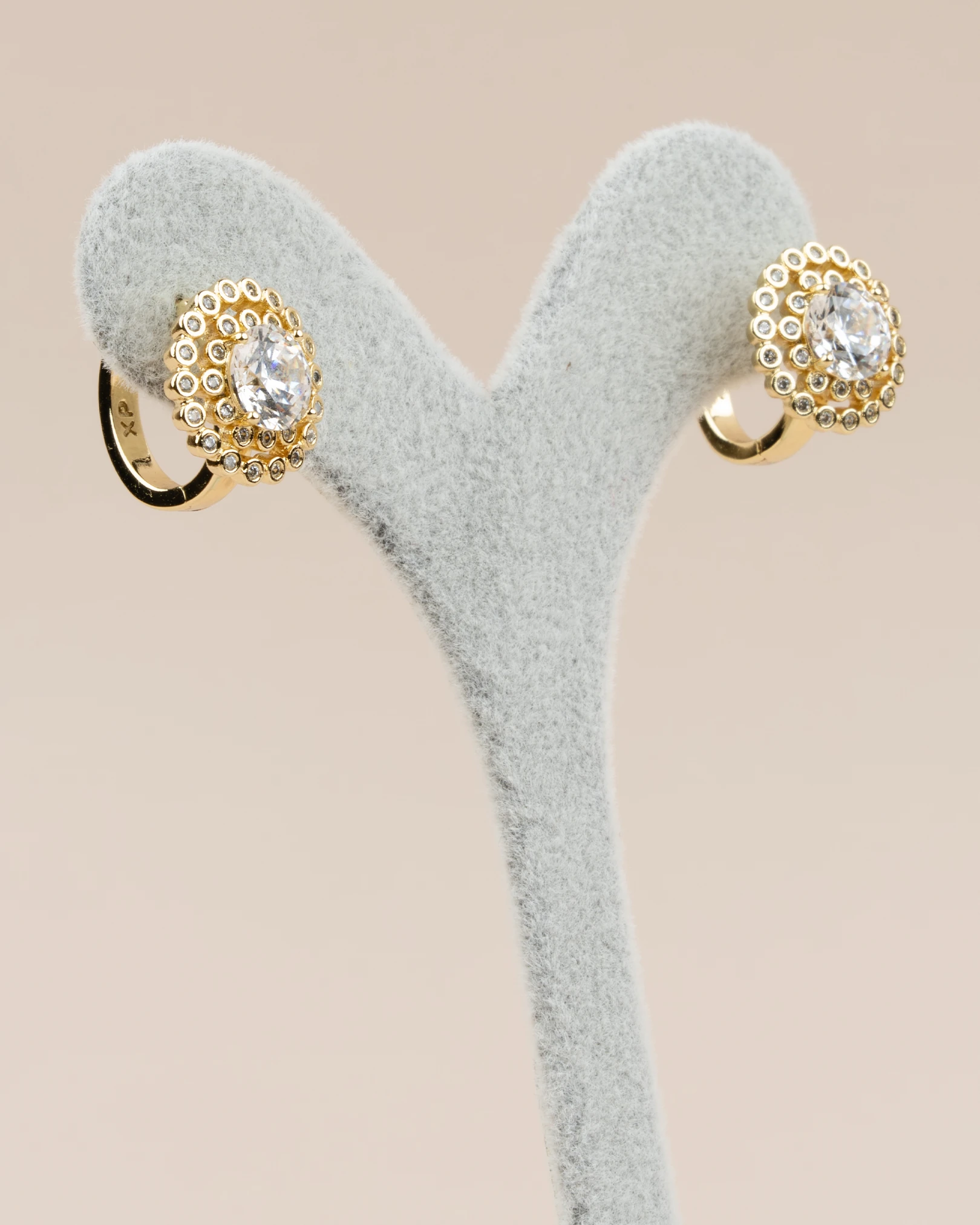 Marisella Yuvarlak Zirkon Taşlı Halka Xuping Küpe