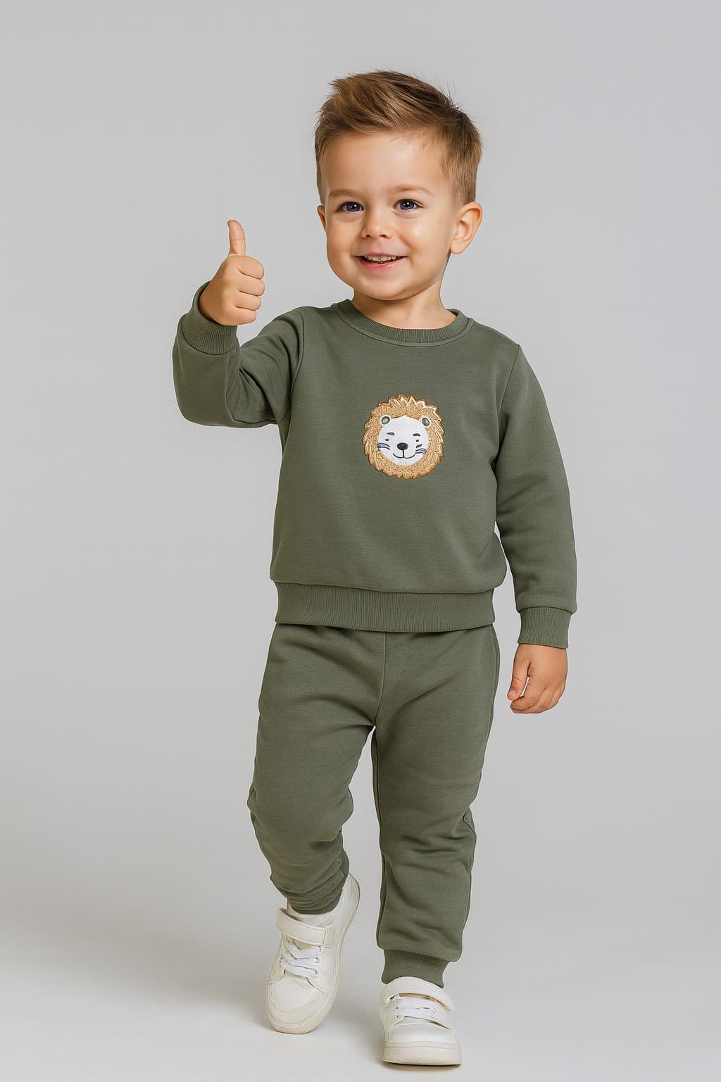 ASLAN NAKIŞLI ÇOCUK EŞOFMAN TAKIMI 