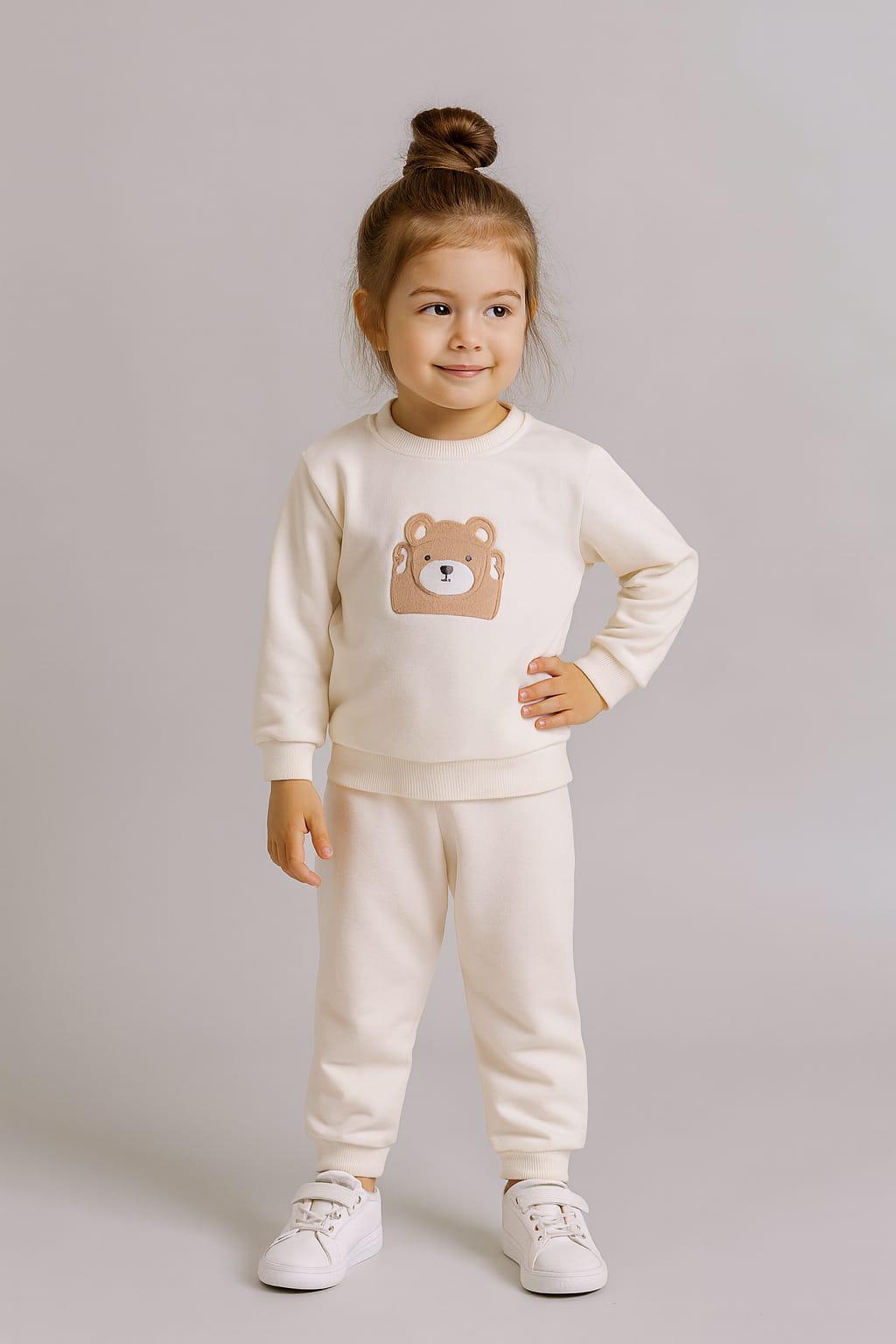 SEVİMLİ AYICIK NAKIŞLI EŞOFMAN TAKIMI 