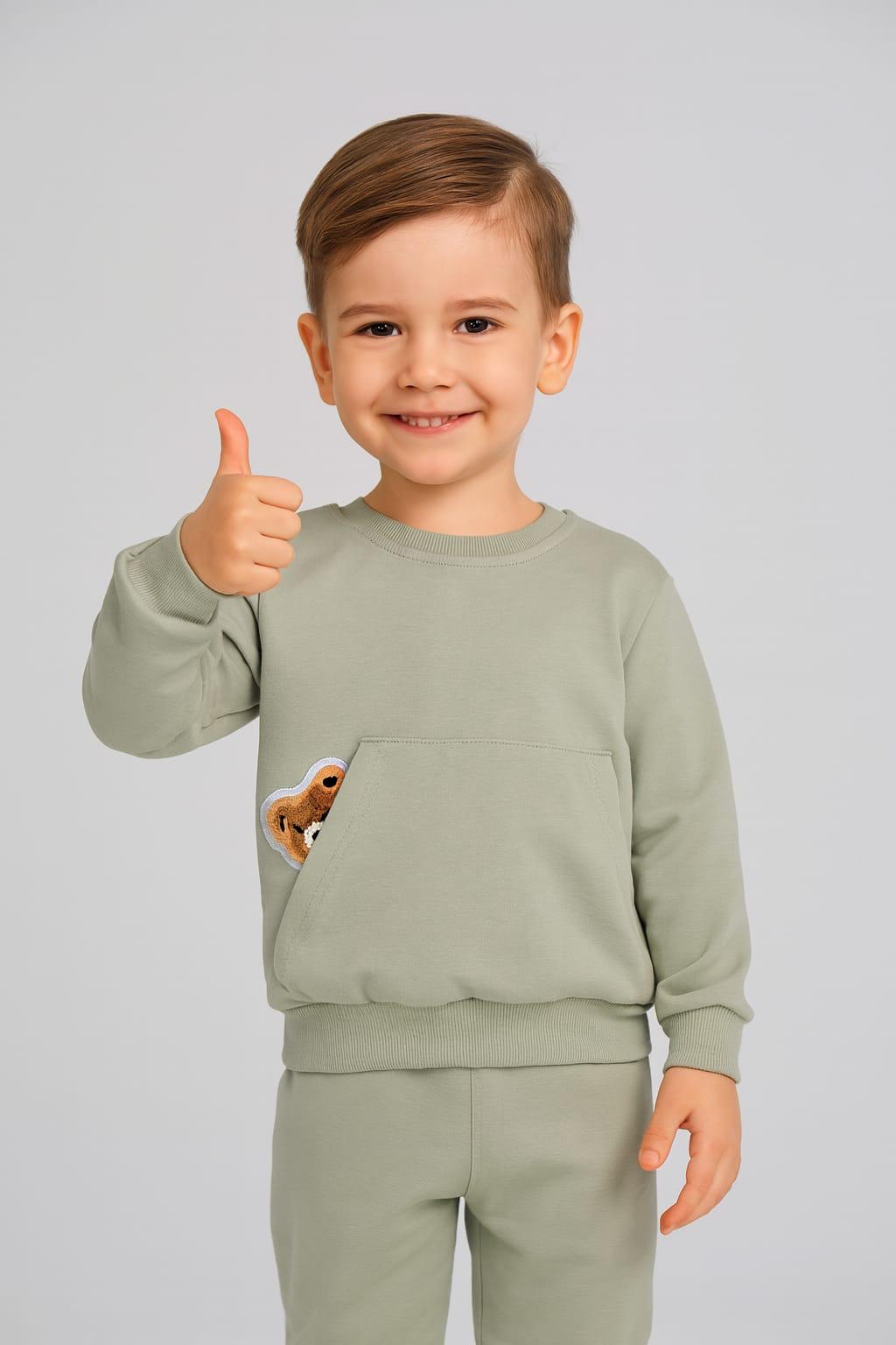 ÇEPLİ AYICIKLI EŞOFMAN TAKIMI 