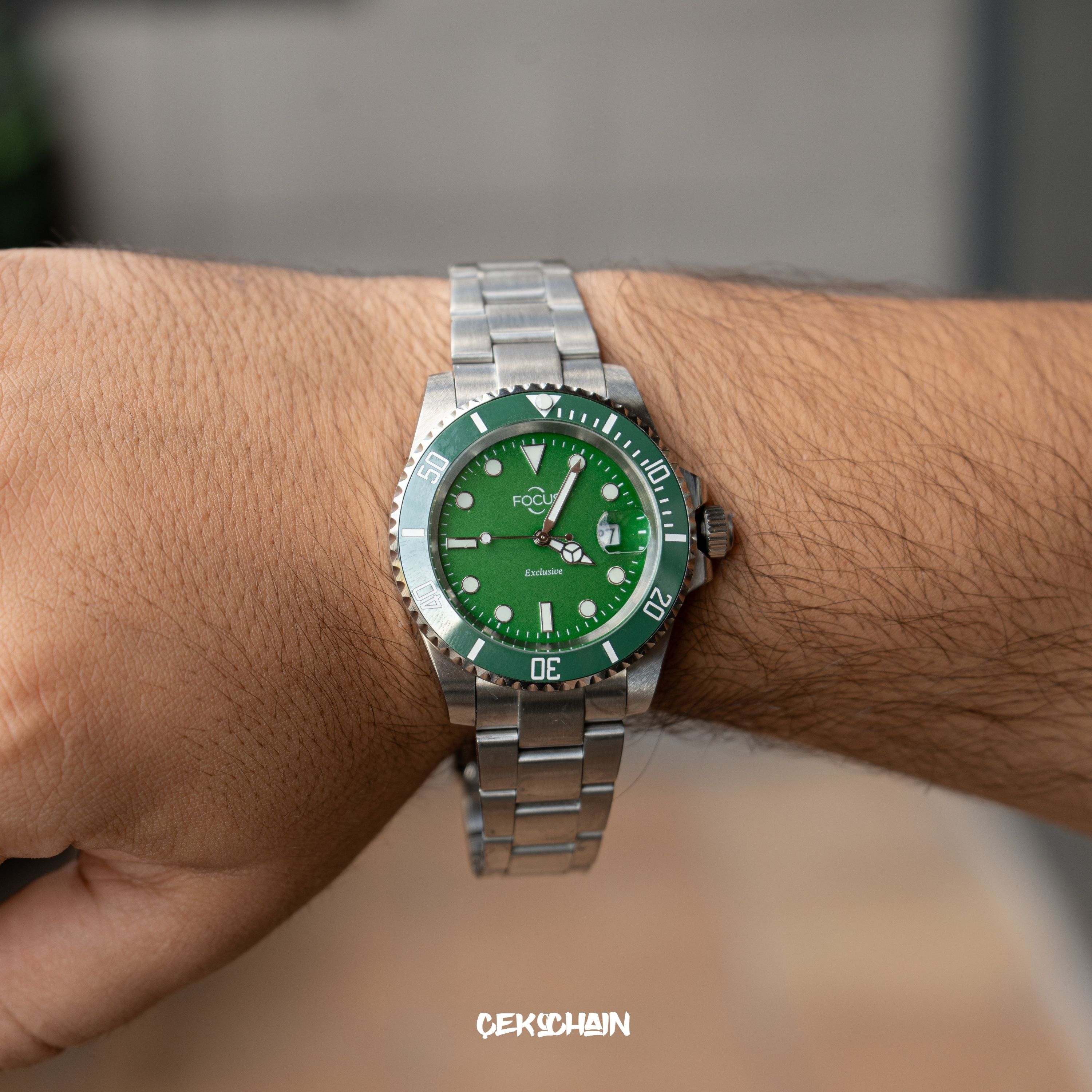 Focus Çelik Kasa Saat (Submariner Case)