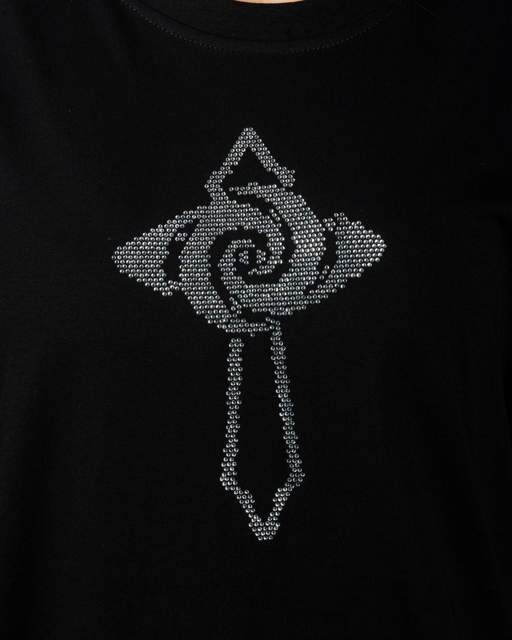 Vortex Blossom – Rhinestone Oversize Tee RS6