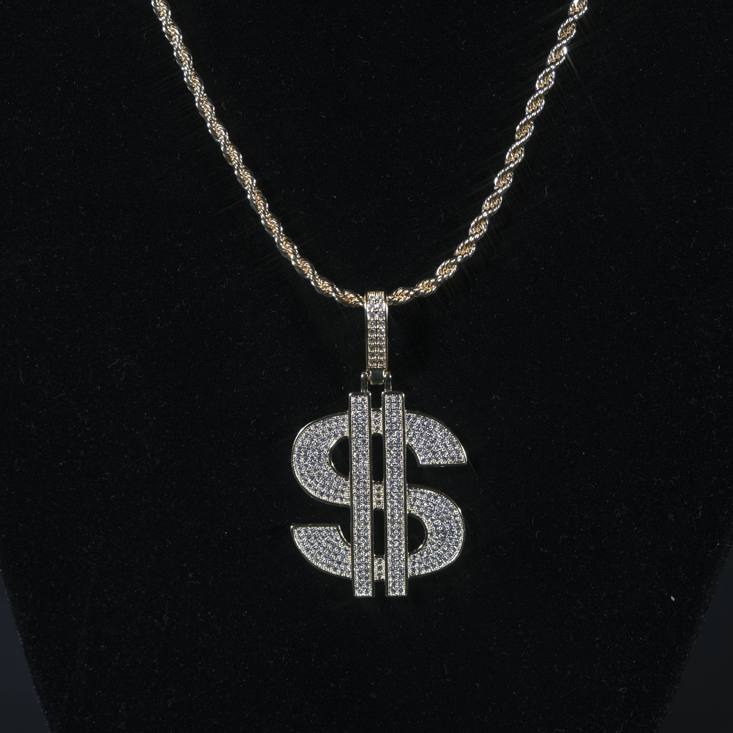 ICED OUT DOLAR PENDANT