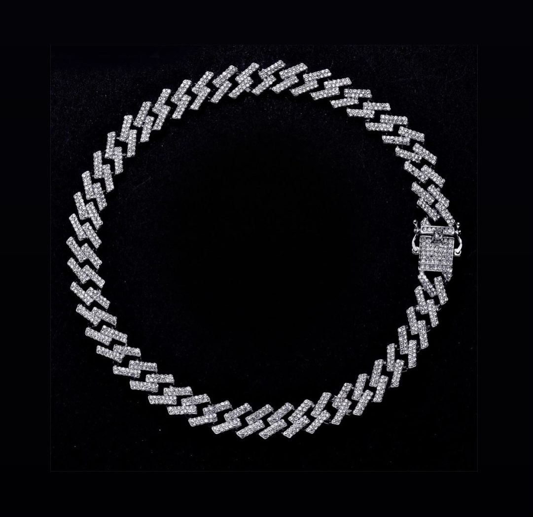 15MM Silver PRONG CHAIN