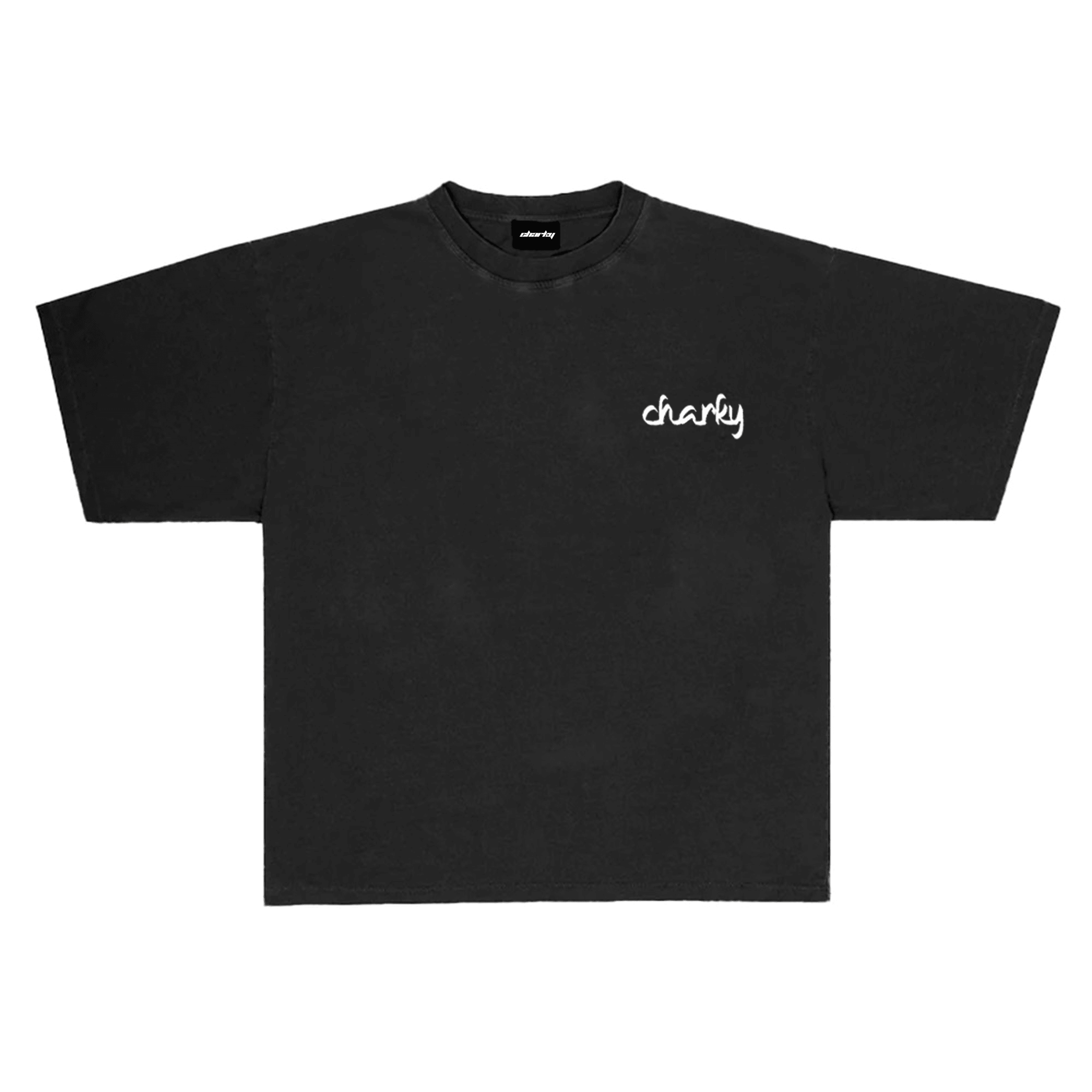 CHARKY BLACK OVERSIZE TEE TS44