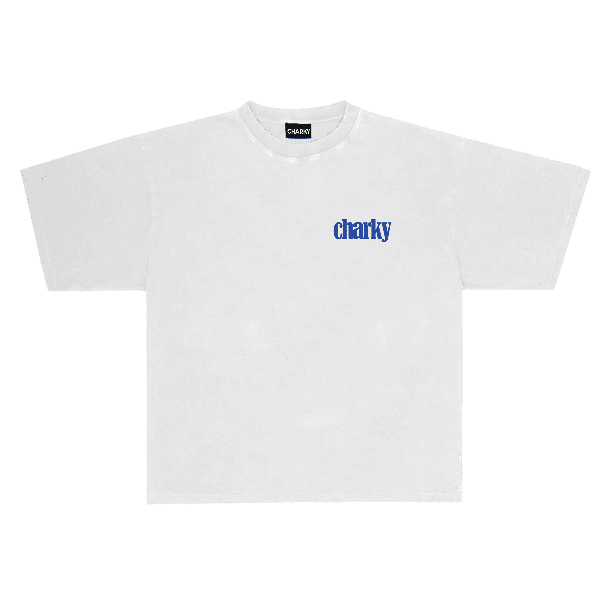 CHARKY WHITE OVERSIZE TEE TB20