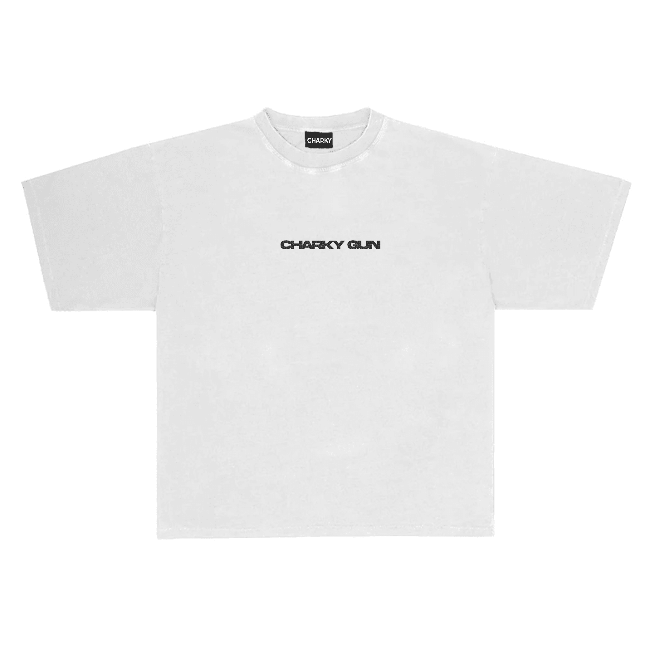 CHARKY WHITE OVERSIZE TEE TB19