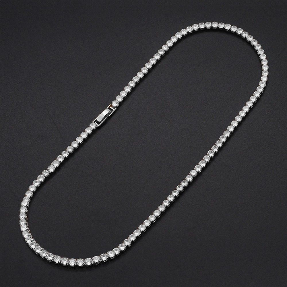 3MM Tennis Chain Silver (Paslanmaz Çelik)