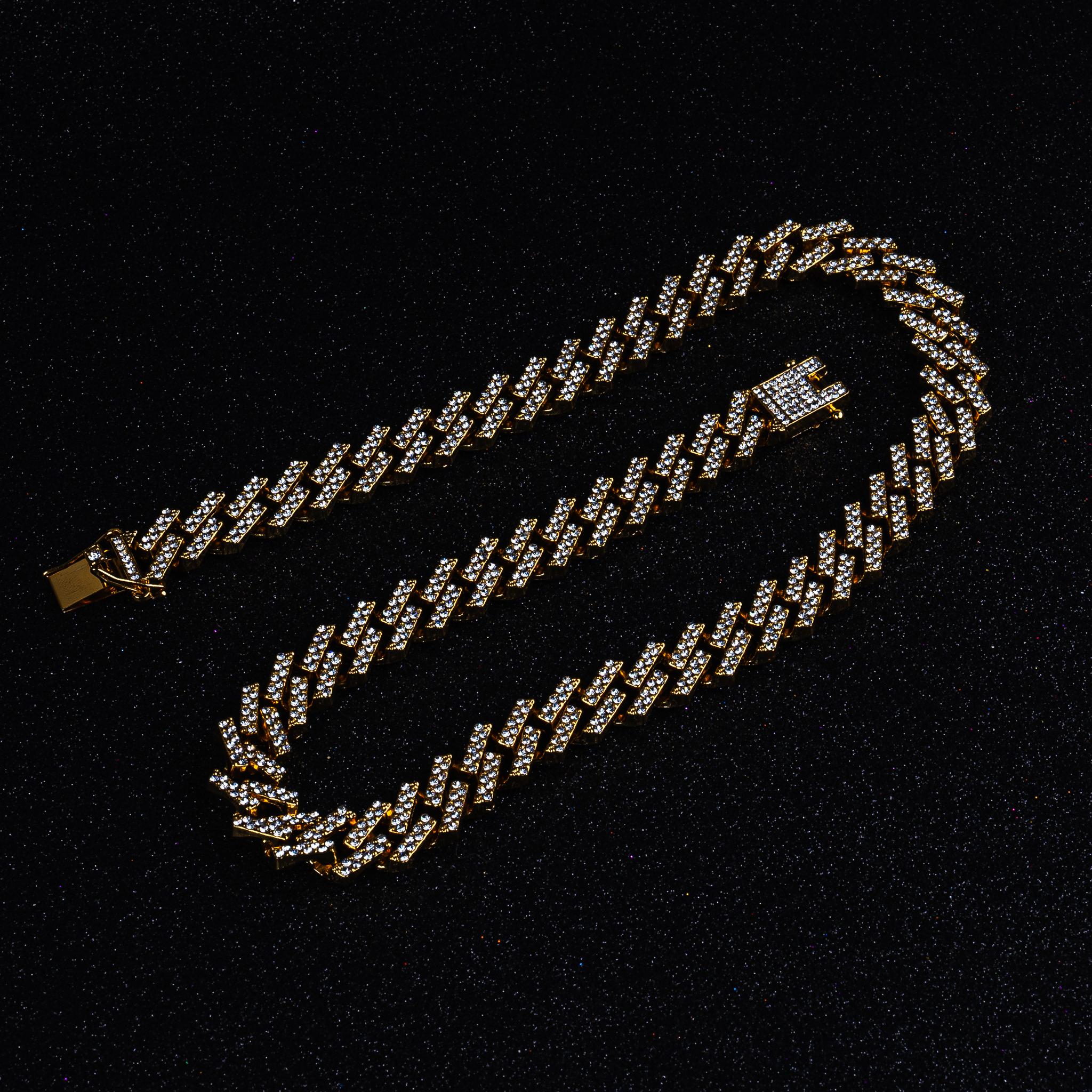 15MM Prong Chain Gold