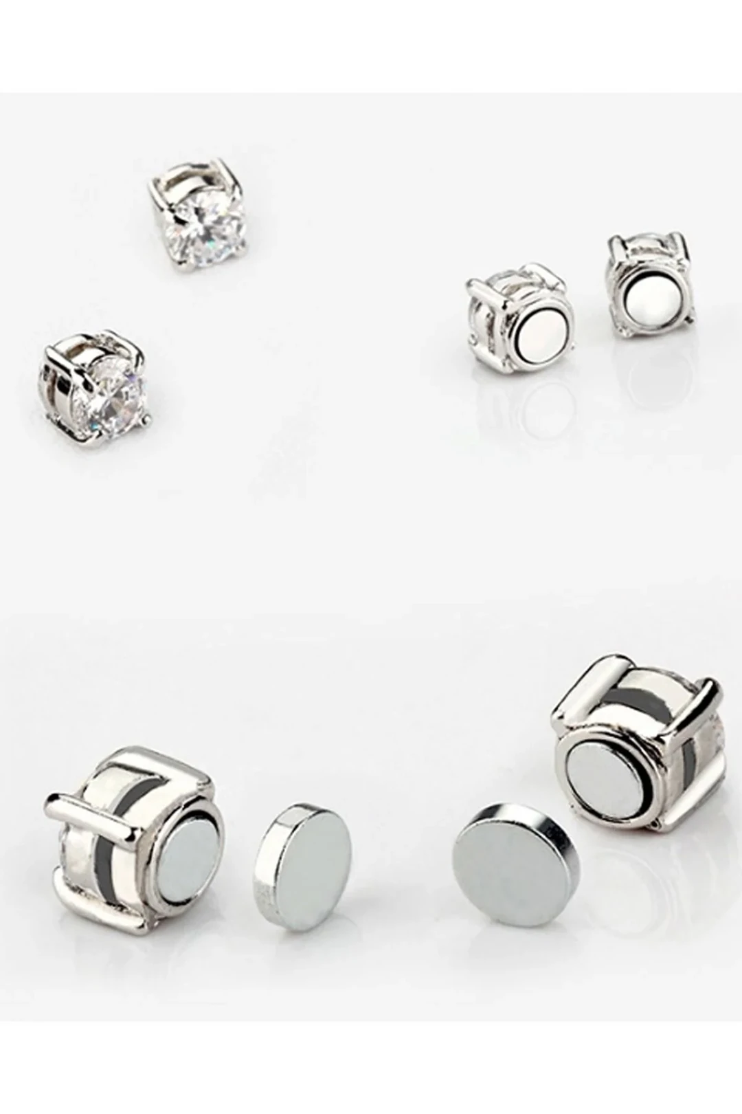 Erkek Mıknatıs Tek Taş Küpe Dn44