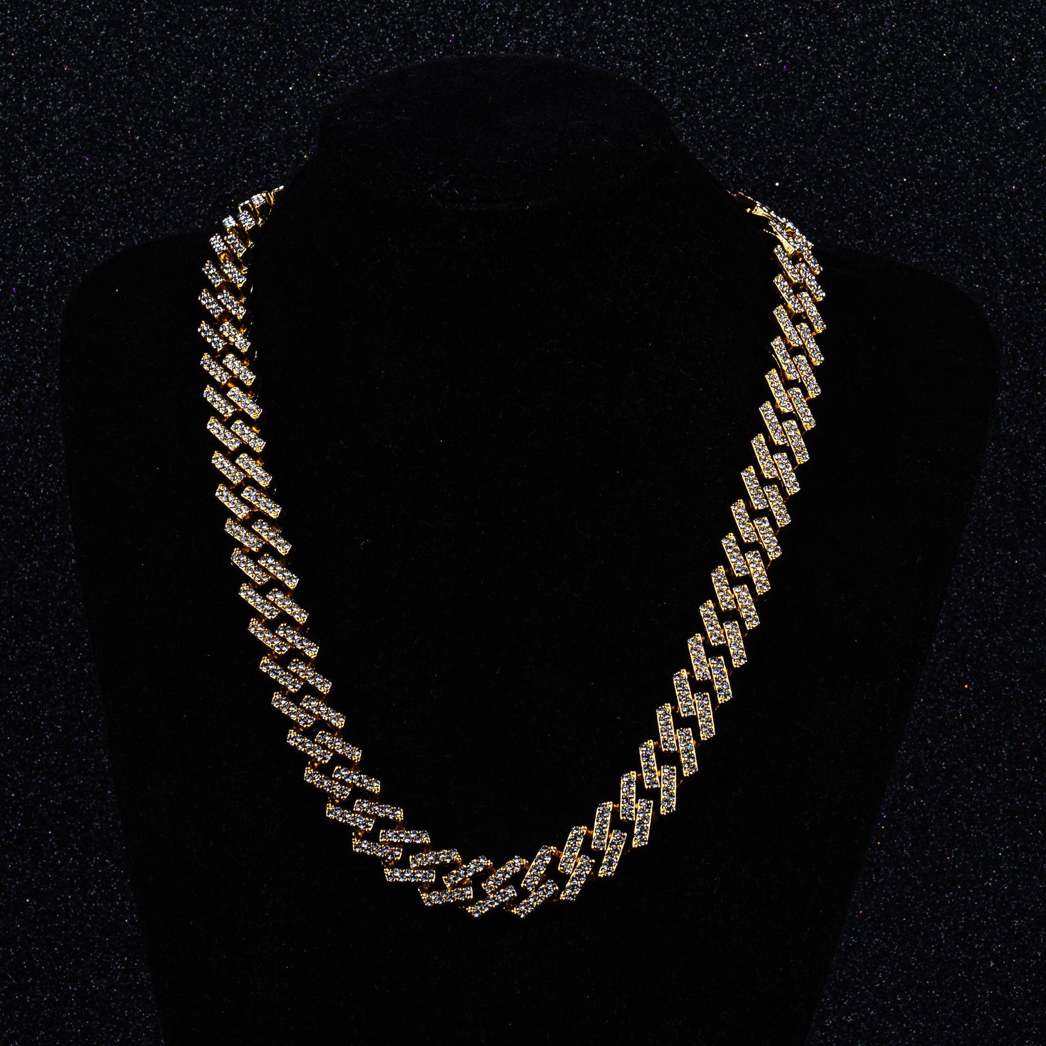 15MM Prong Chain Gold