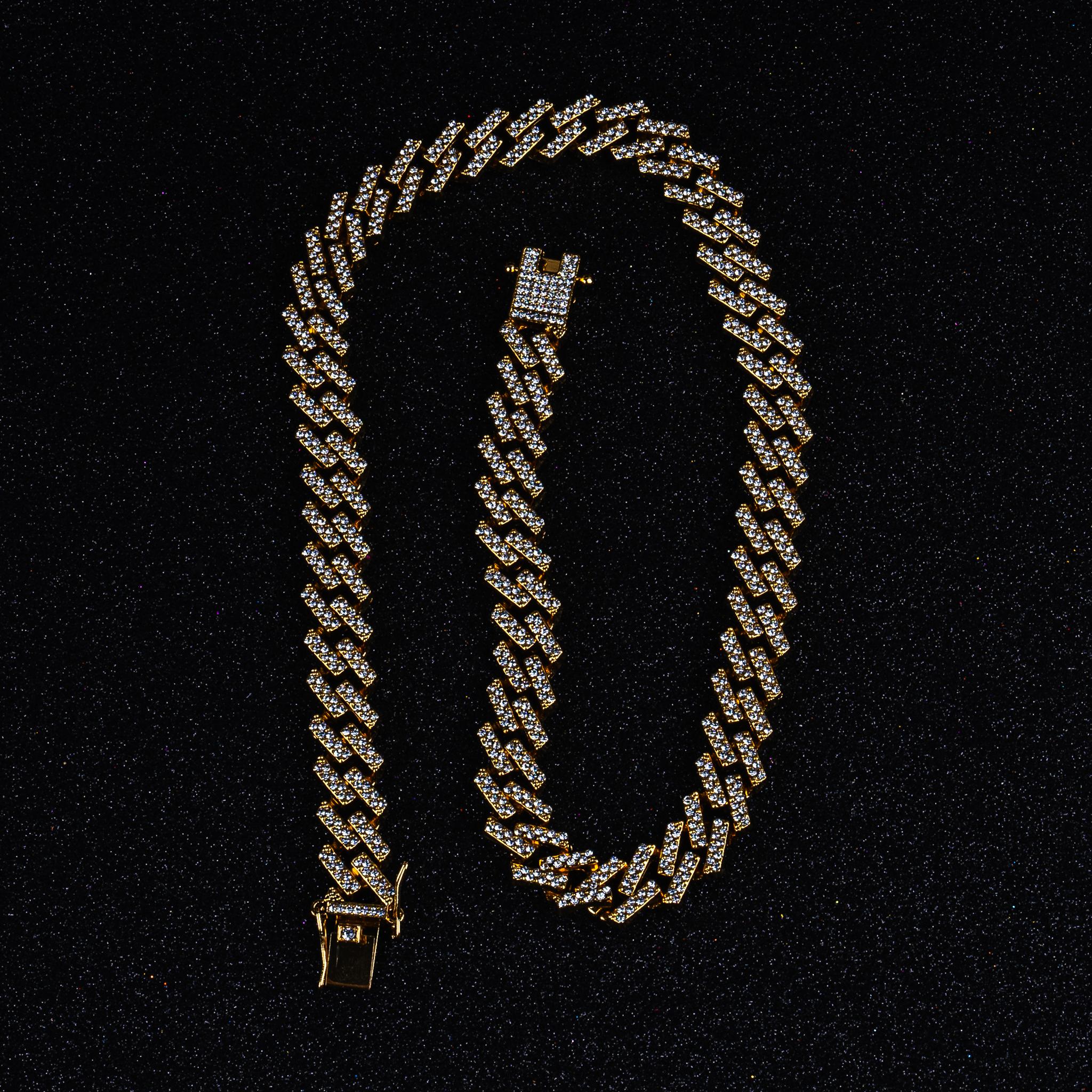 15MM Prong Chain Gold