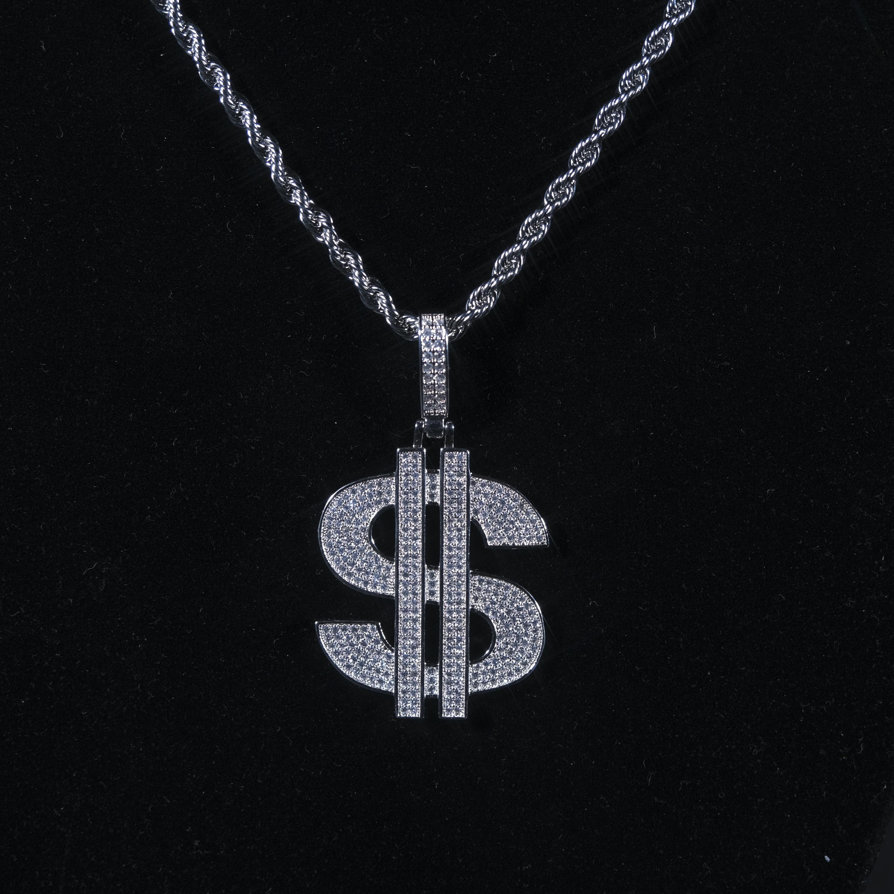 ICED OUT DOLAR PENDANT