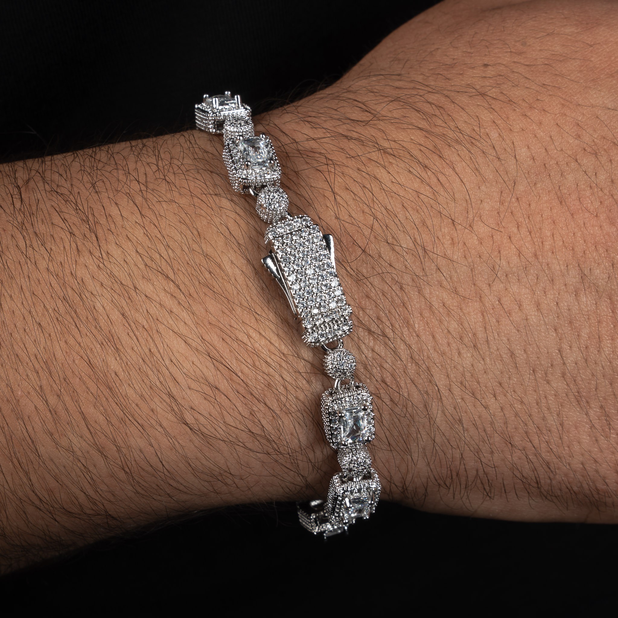 Iced Out 12mm Baget Bileklik V2