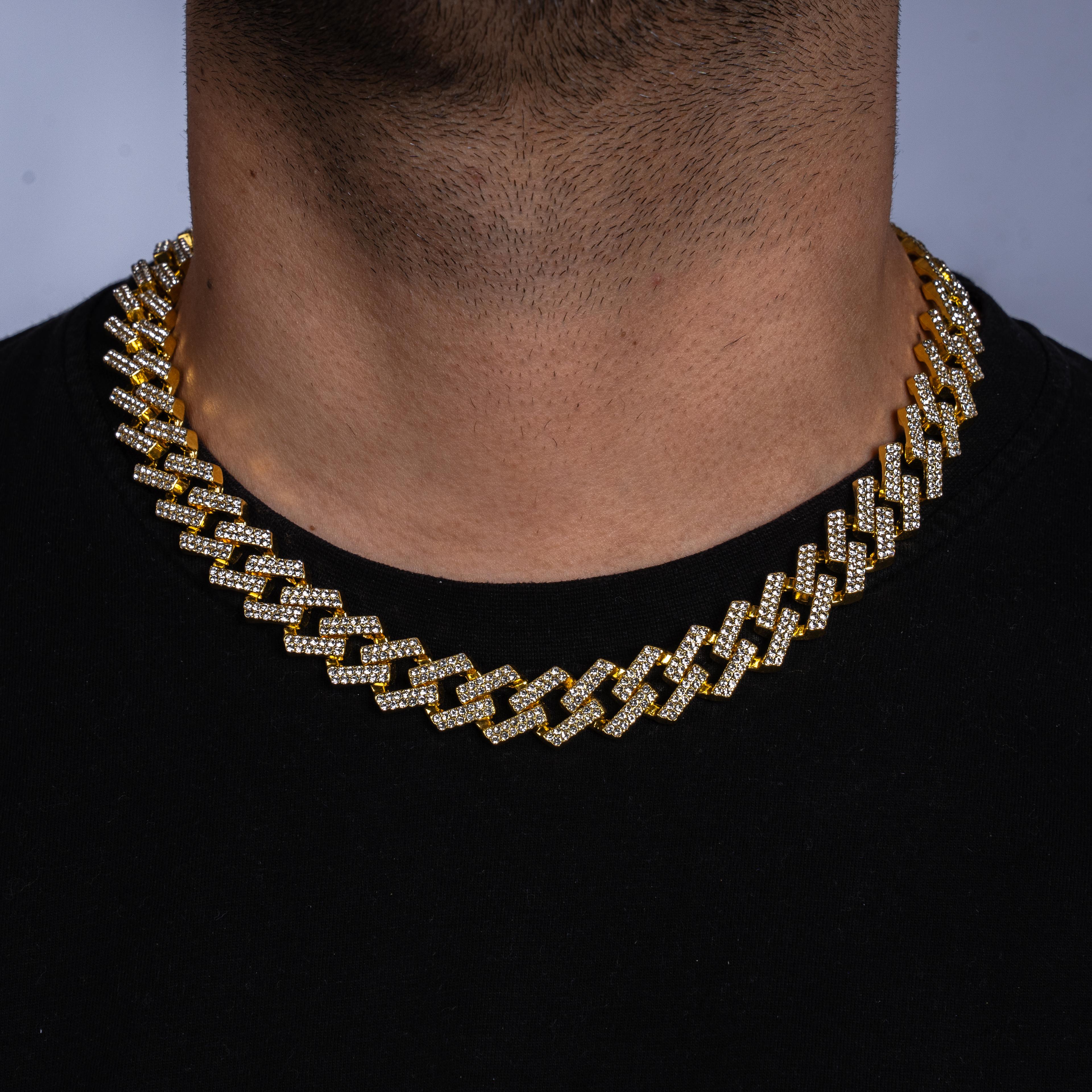 15MM Prong Chain Gold