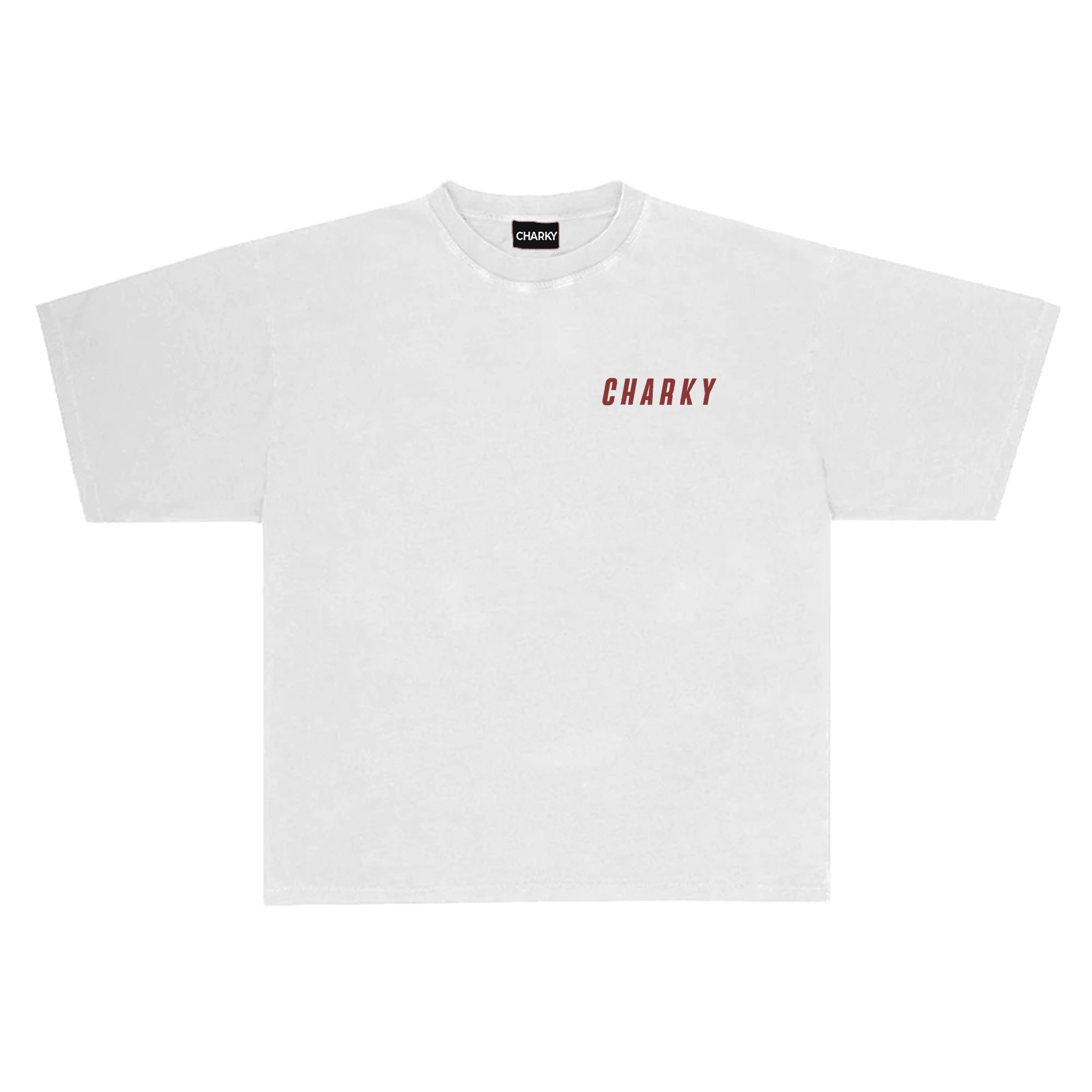 CHARKY WHITE OVERSIZE TEE TB28