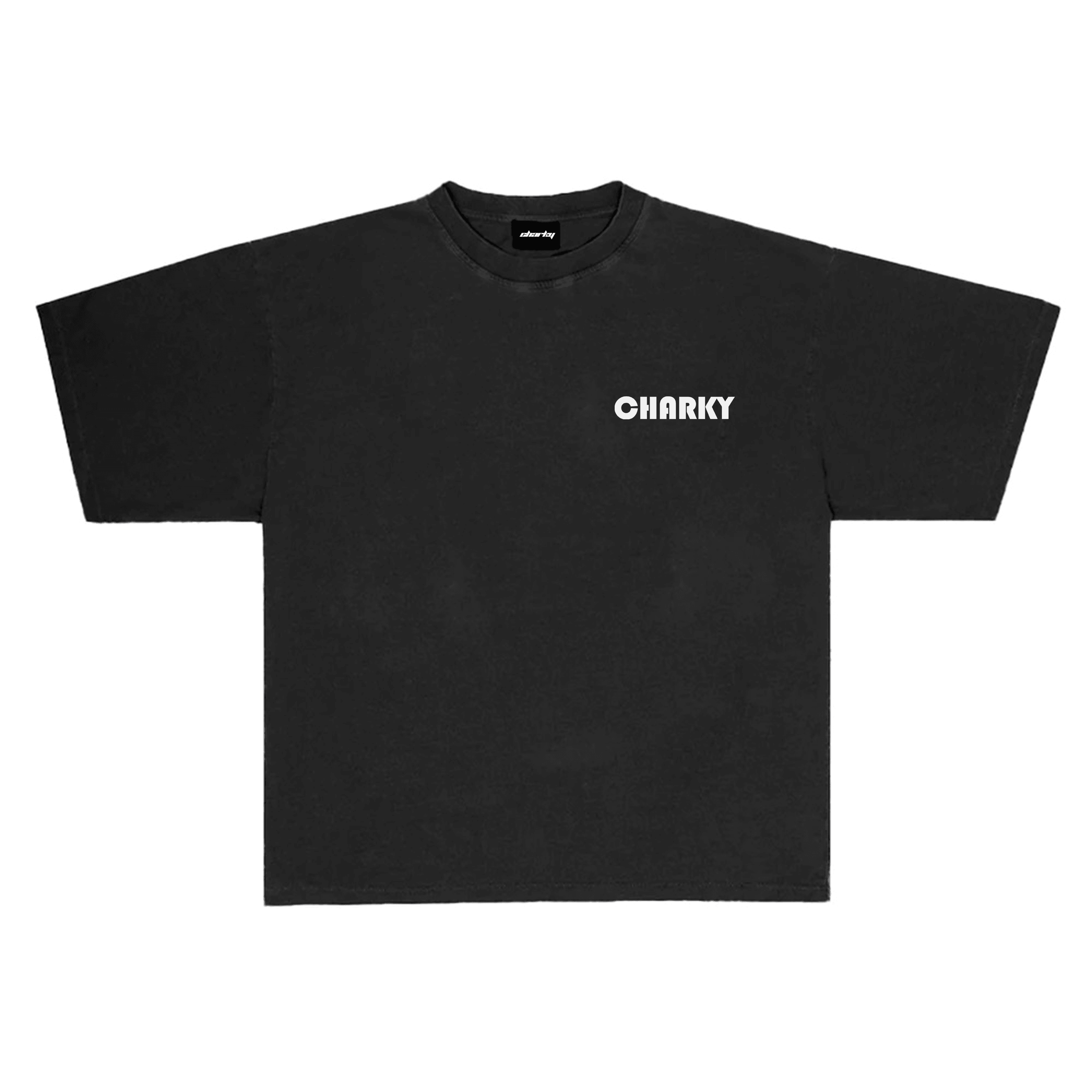 CHARKY BLACK OVERSIZE TEE TS40