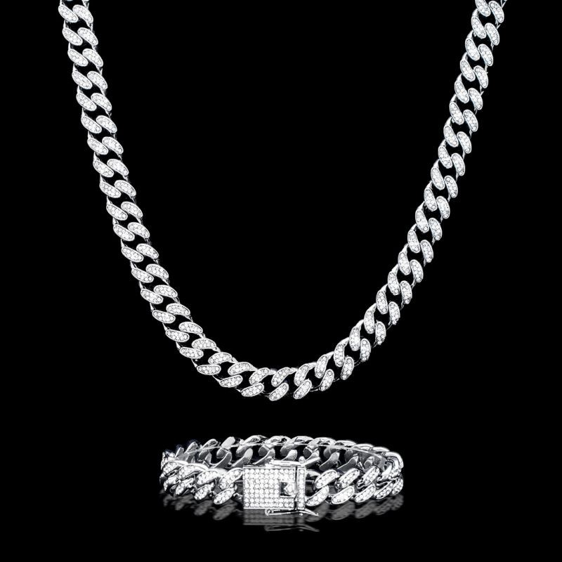 13MM CUBAN CHAIN SET