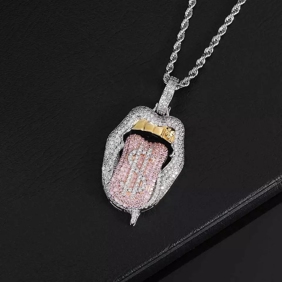 Dollar Tongue Pendant 