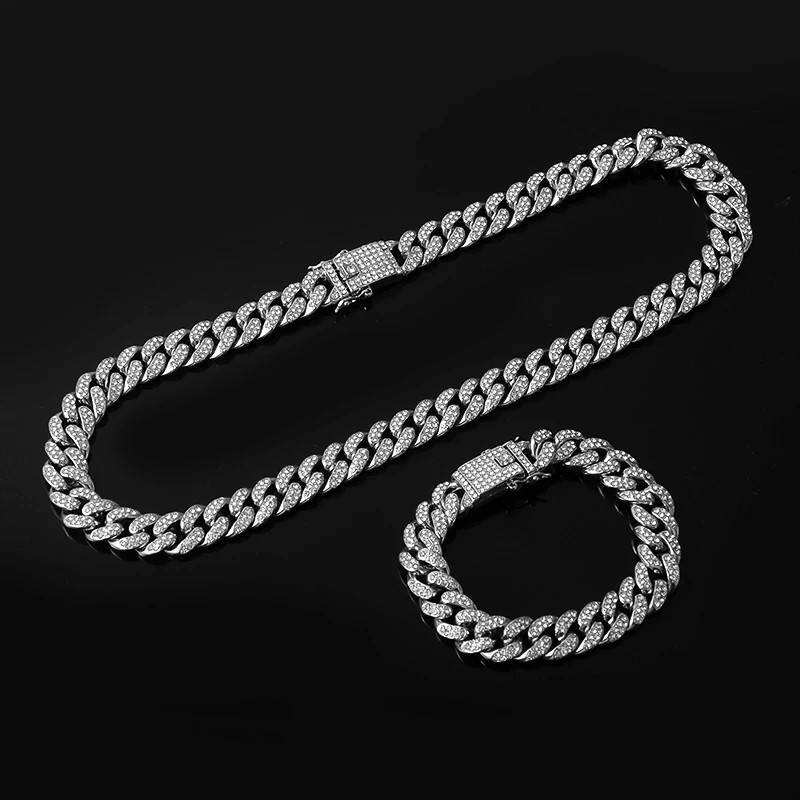 13MM CUBAN CHAIN SET