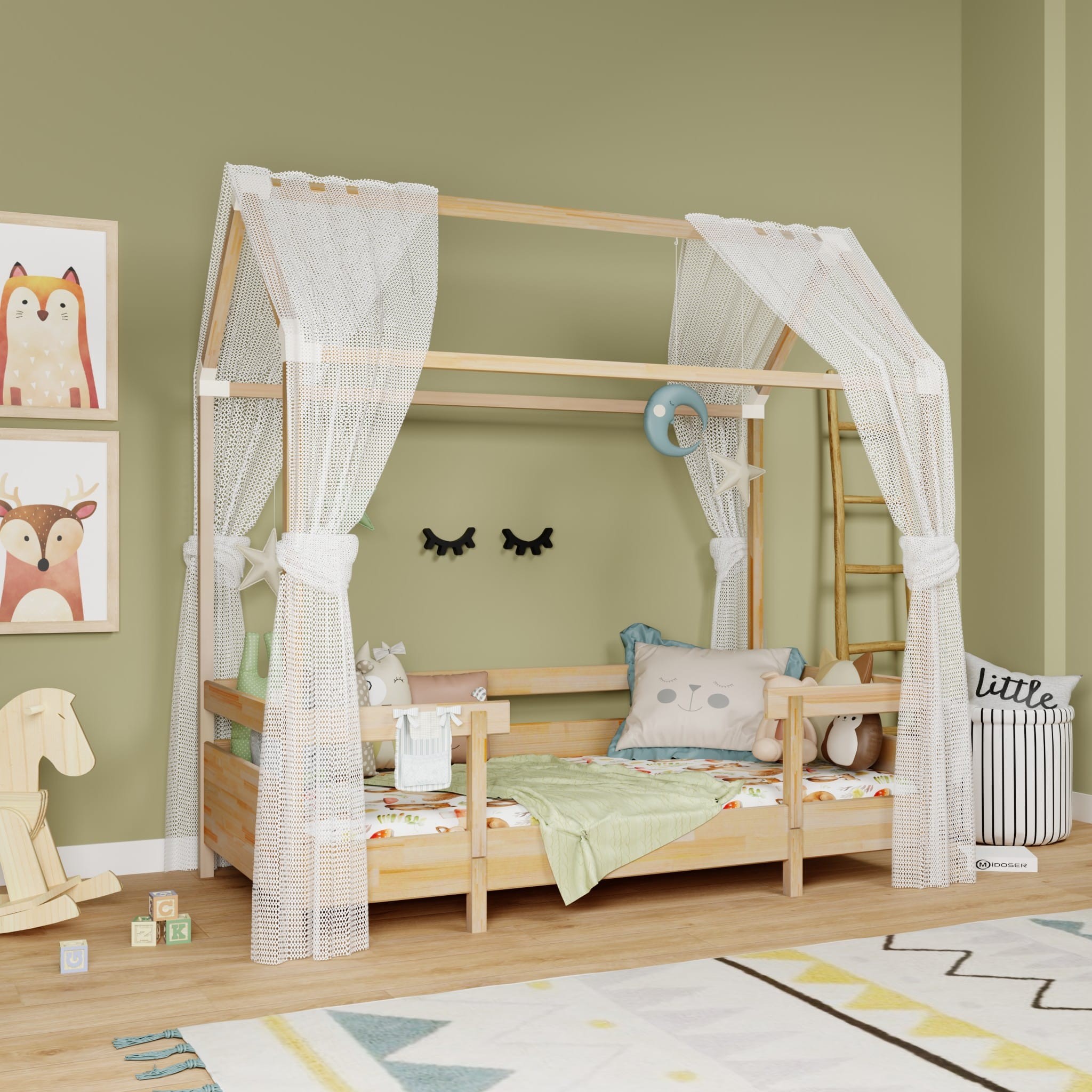 Montessori Bebek ve Çocuk Karyolası 100 x 200 cm