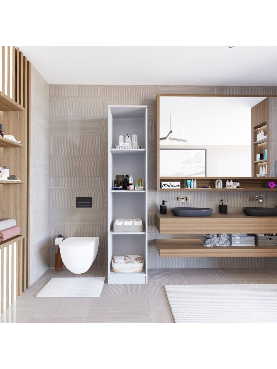 Yaman Mat Beyaz Tek Kapaklı 4 Raflı Çok Amaçlı Mutfak Kiler ve Banyo Dolabı