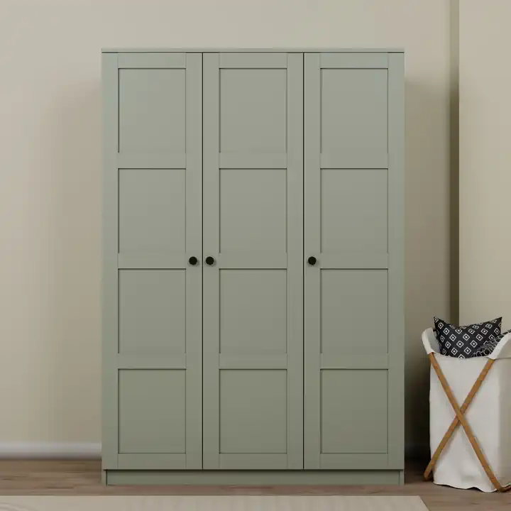 Lucas 3 Kapılı Yüklük, Yorgan, Yastık Dolabı - Yeşil