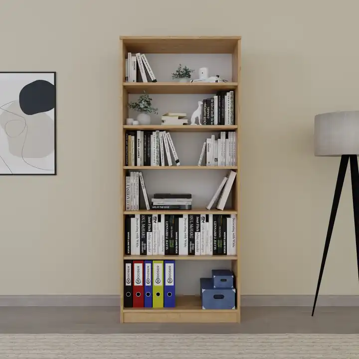 Lucas Cam Kapaklı Vitrin - Büfe - Kitaplık ve Çok Amaçlı Dolap ( AYARLANABİLİR RAF ) Ceviz - Meşe